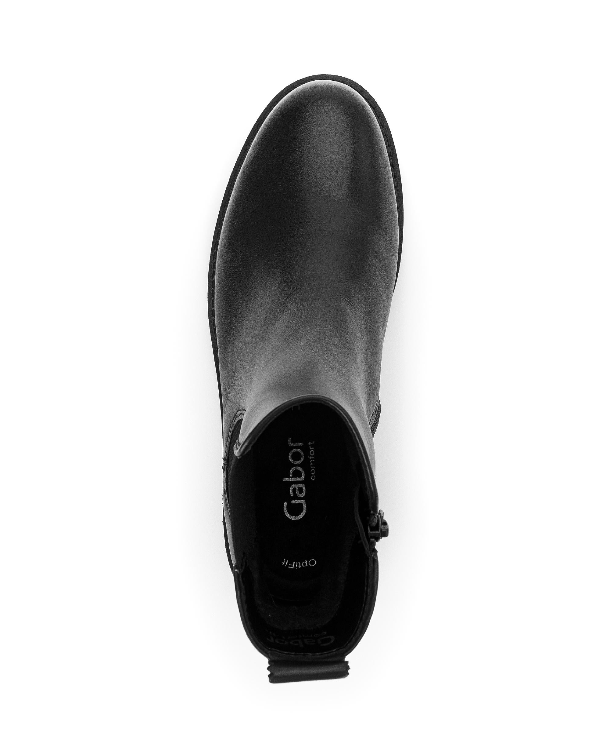 Bottines chelsea noires en cuir lisse - Image 3