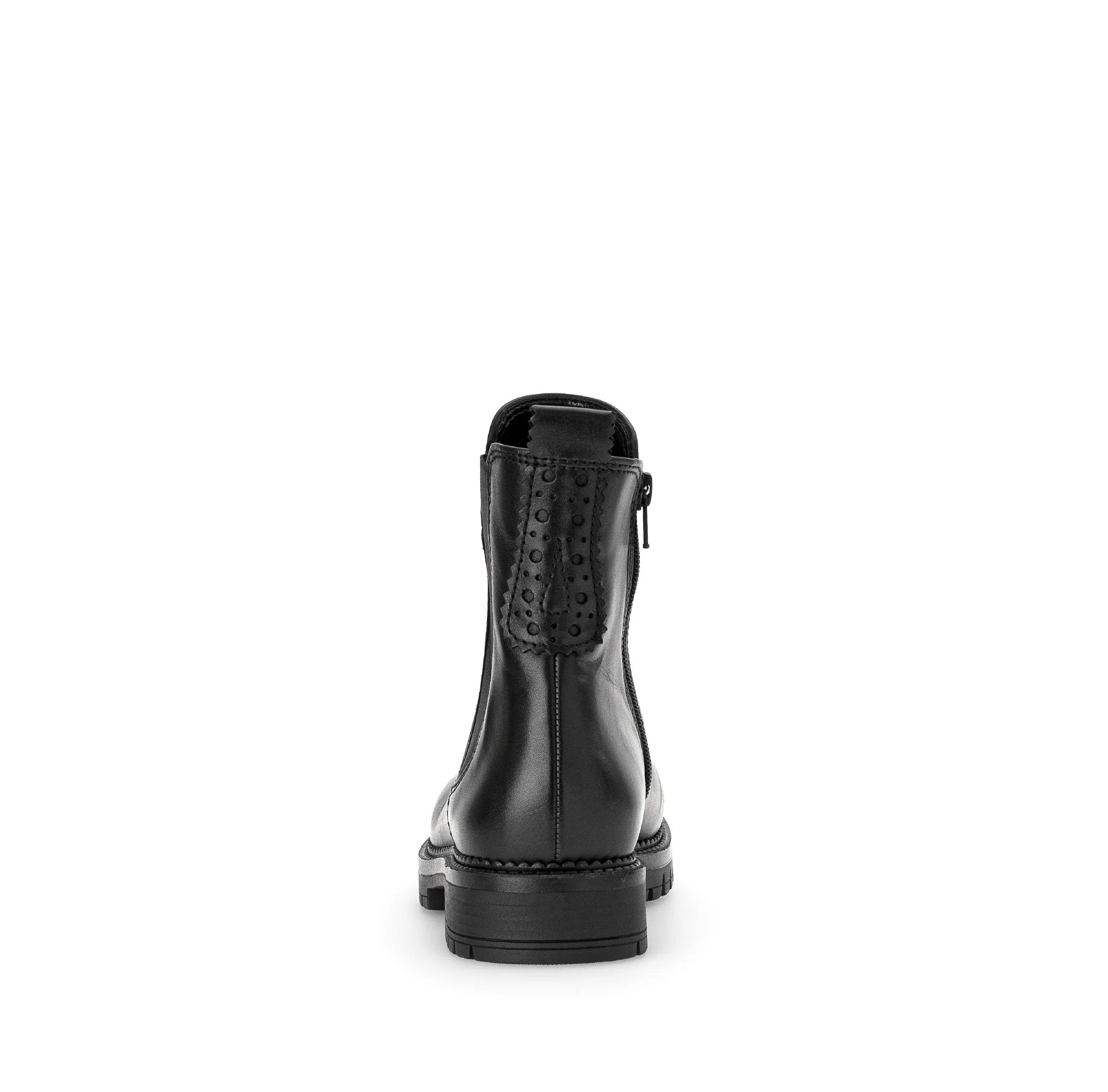 Bottines chelsea noires en cuir lisse - Image 4