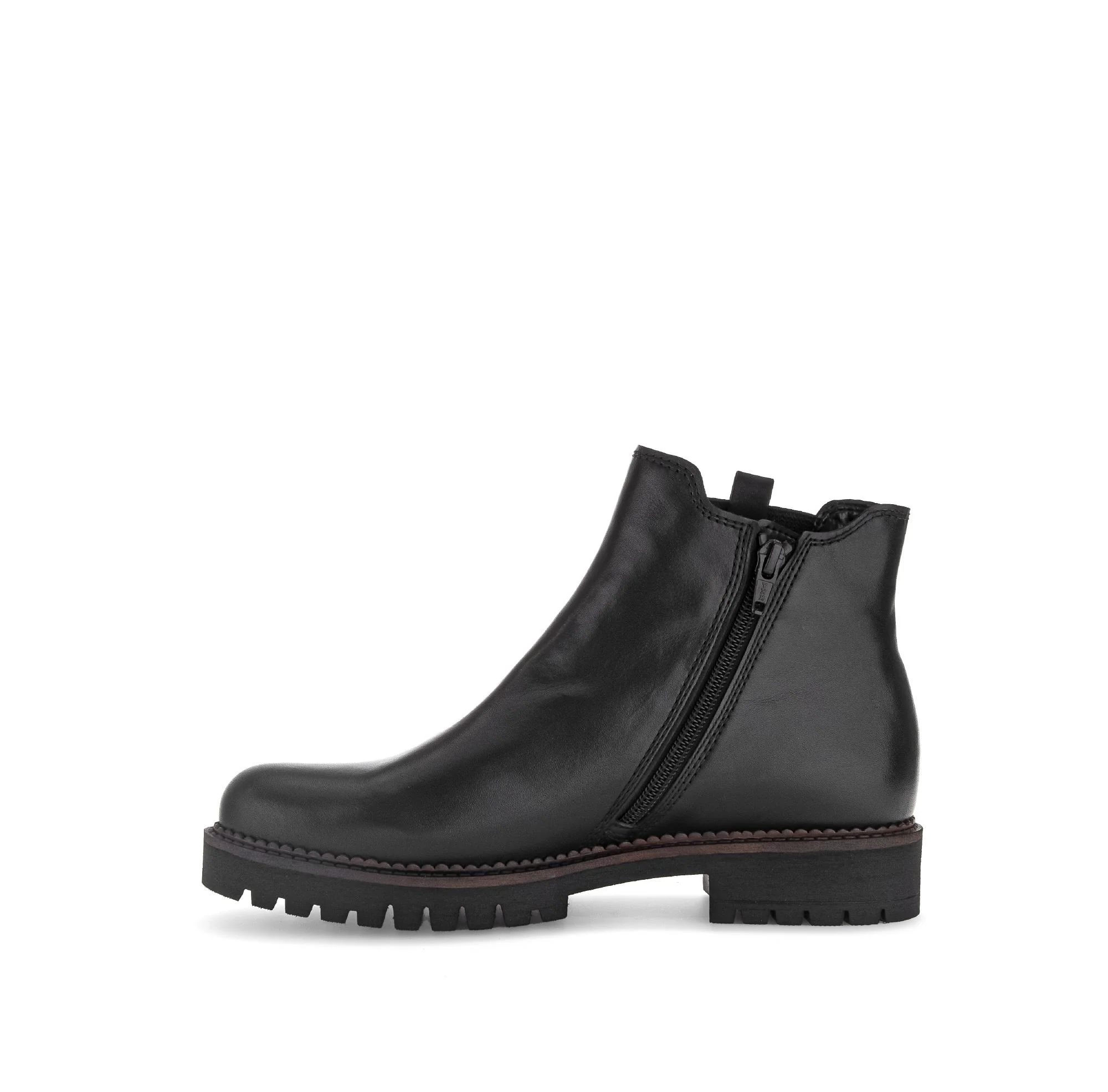 Bottines chelsea noires en cuir lisse - Image 2