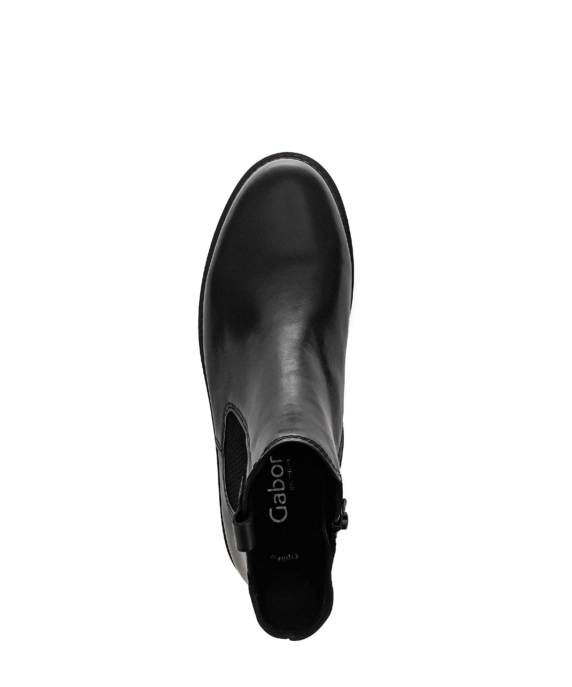 Bottines chelsea noires en cuir lisse - Image 3