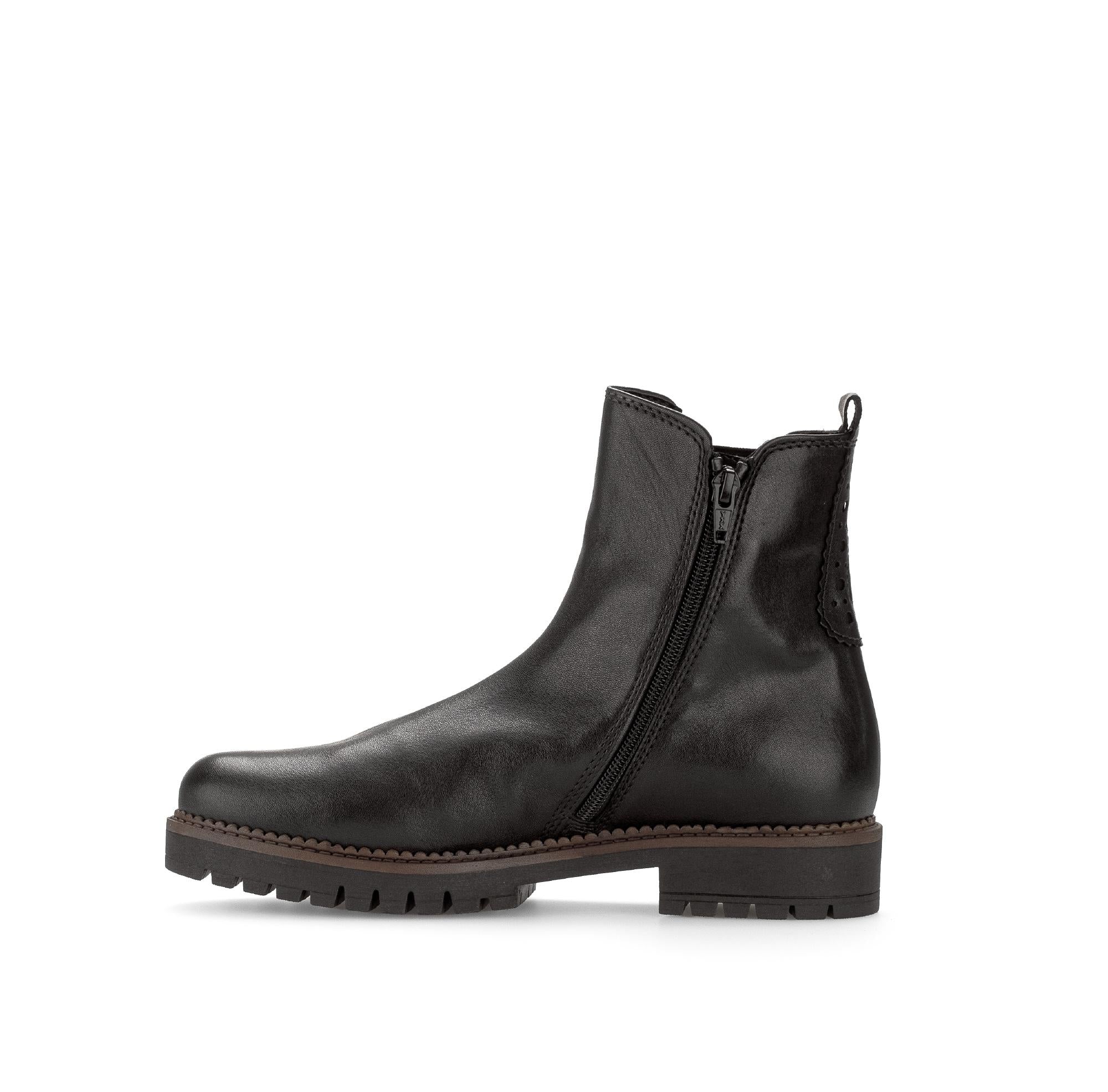 Bottines chelsea noires en cuir lisse - Image 2