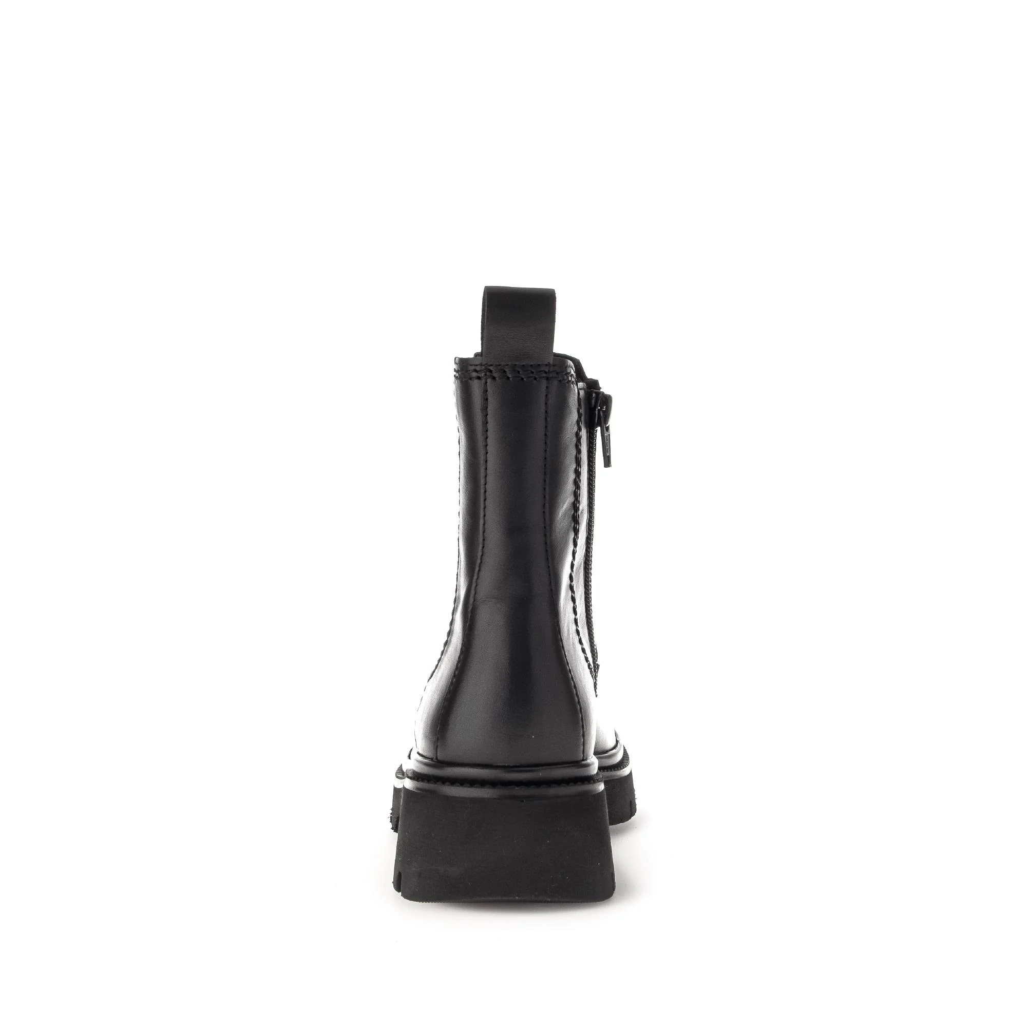 Bottines chelsea noires en cuir lisse - Image 4
