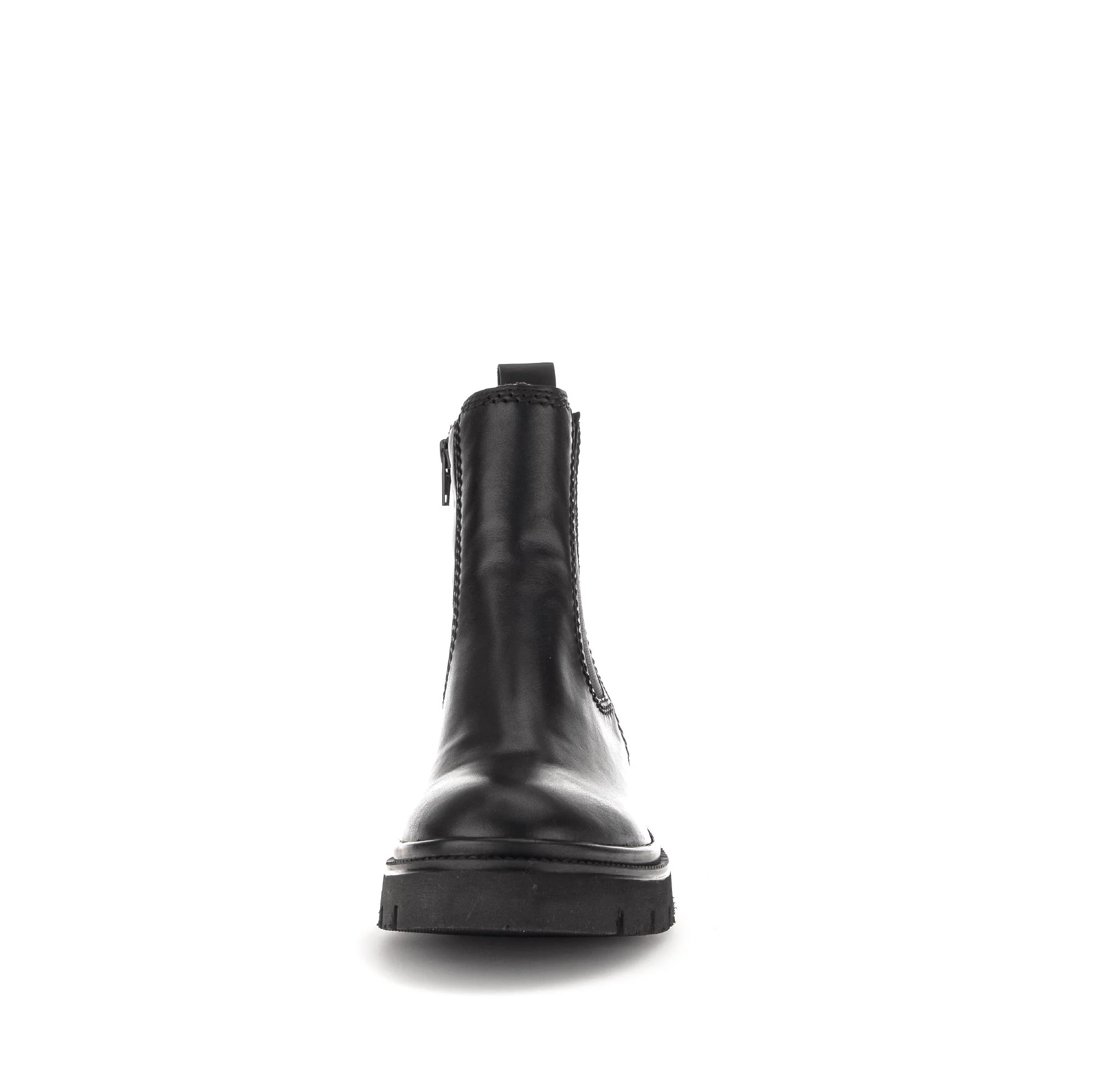 Bottines chelsea noires en cuir lisse - Image 5