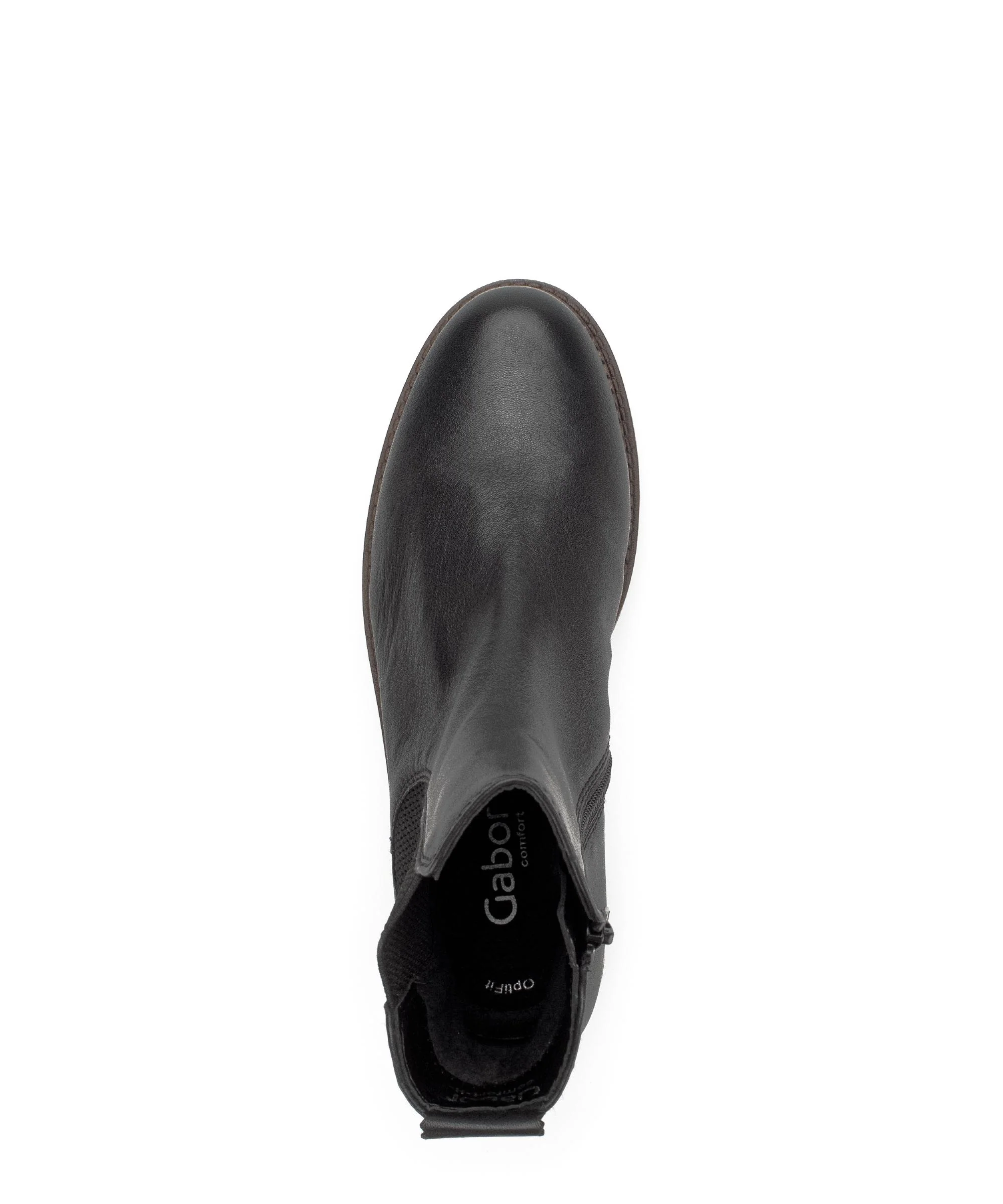 Bottines chelsea noires en cuir lisse - Image 3