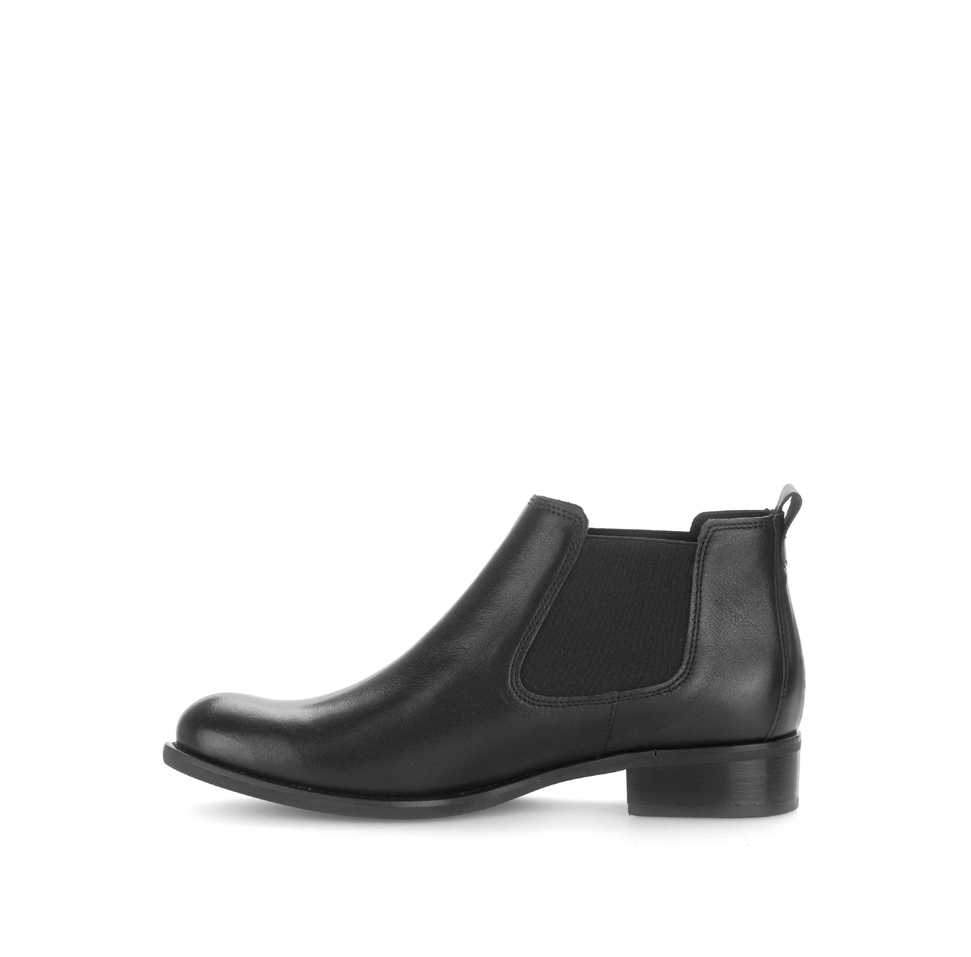Bottines chelsea noires en cuir lisse - Image 2