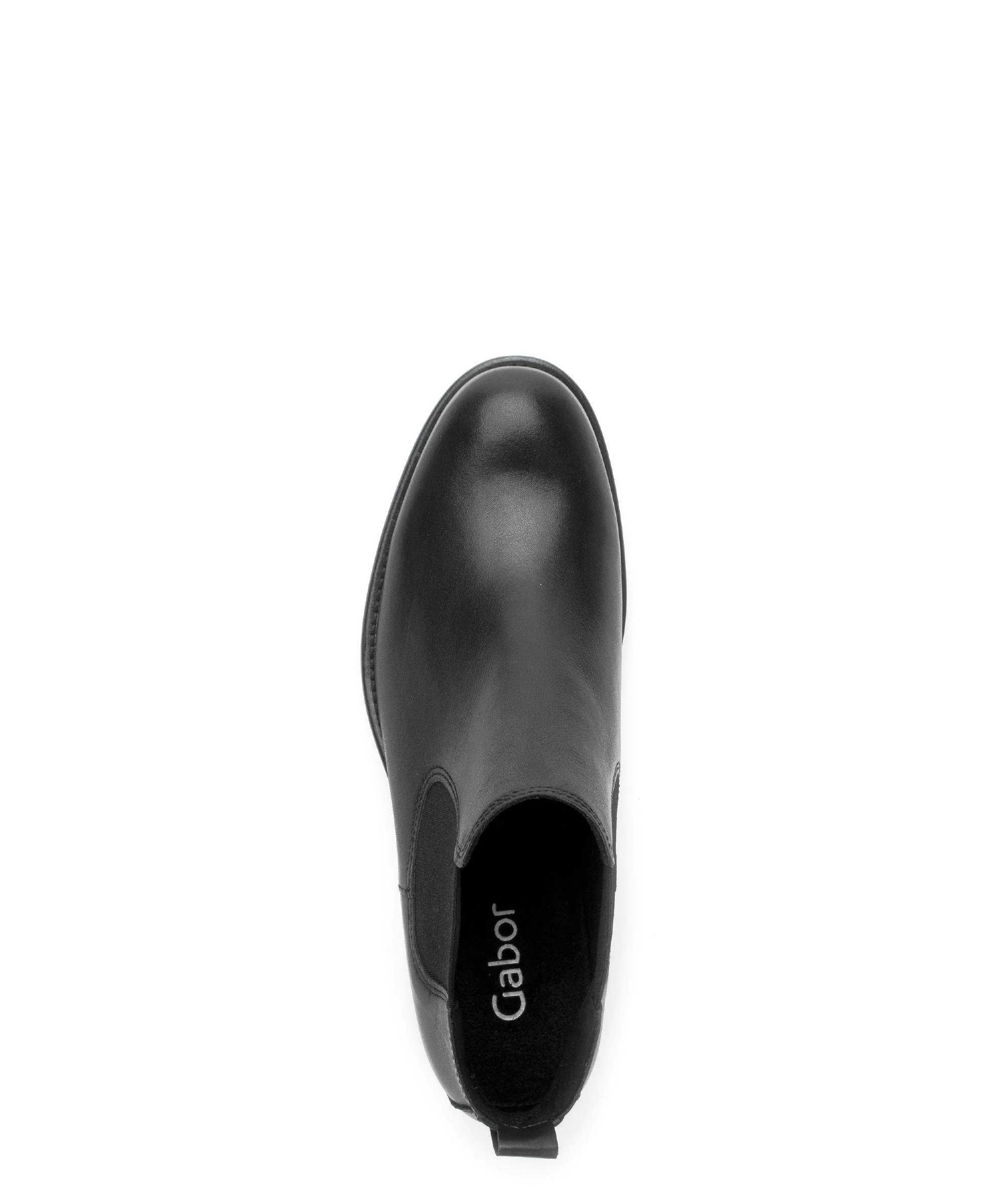 Bottines chelsea noires en cuir lisse - Image 3