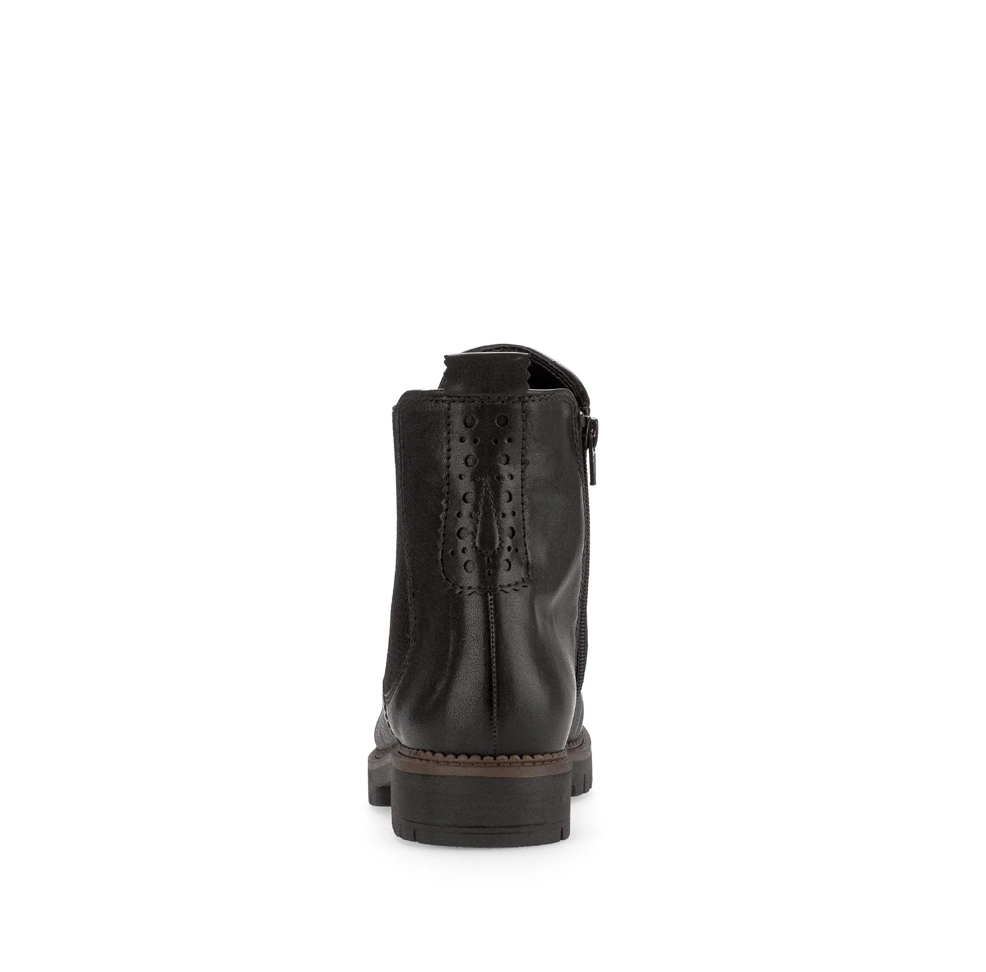 Bottines chelsea noires en cuir lisse - Image 4