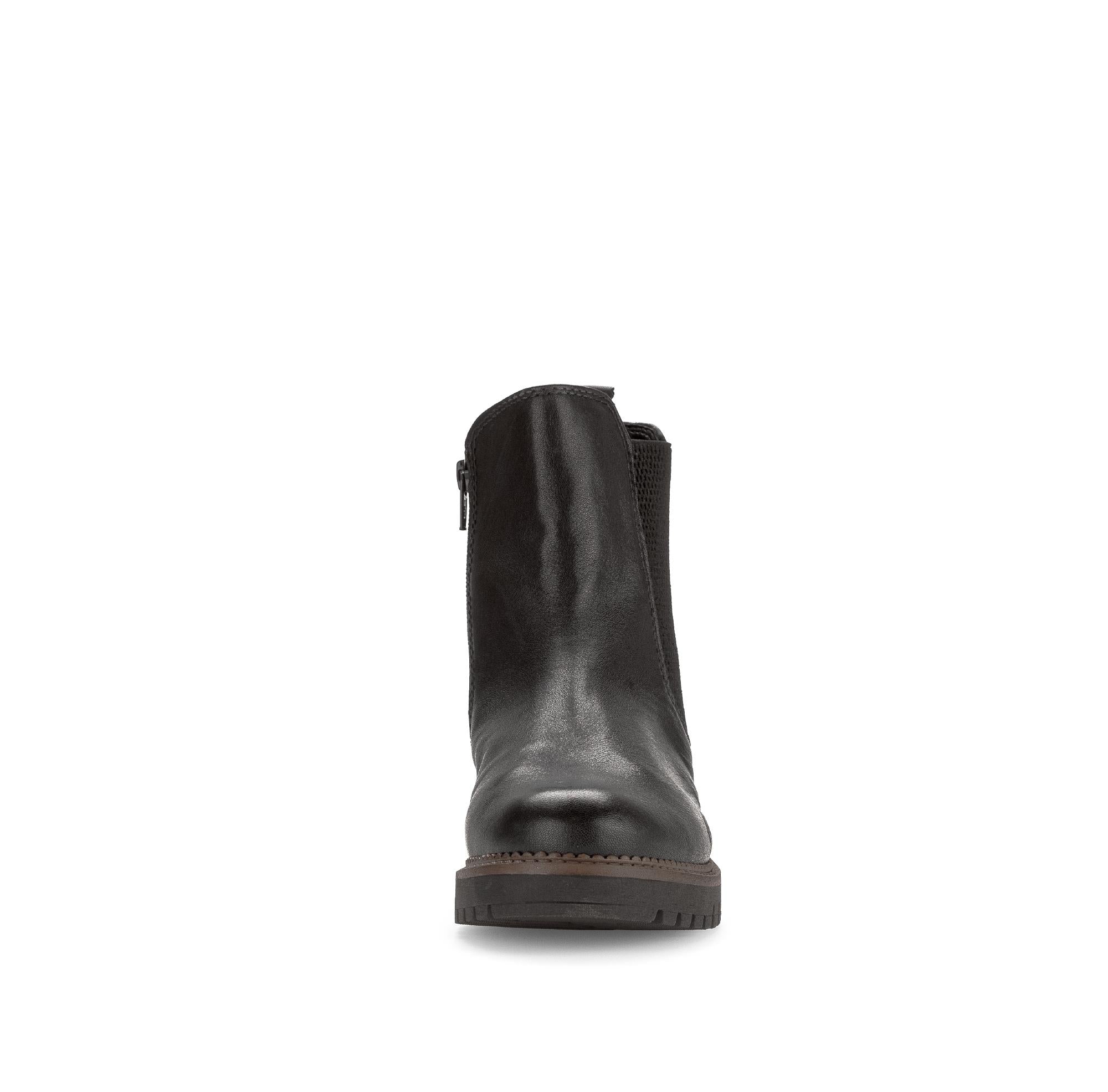 Bottines chelsea noires en cuir lisse - Image 5