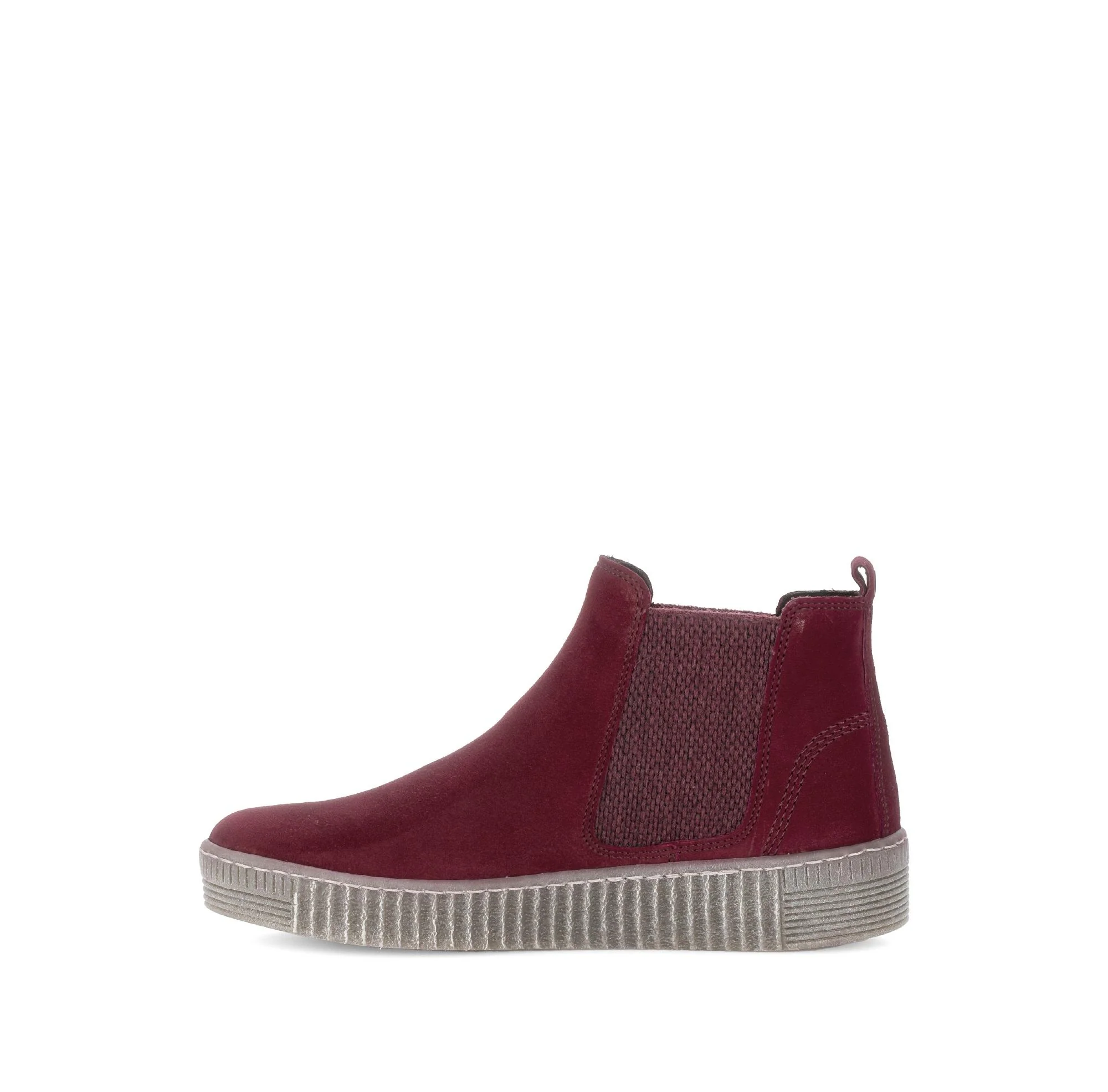 Bottines chelsea rouges en Nubuck - Image 2
