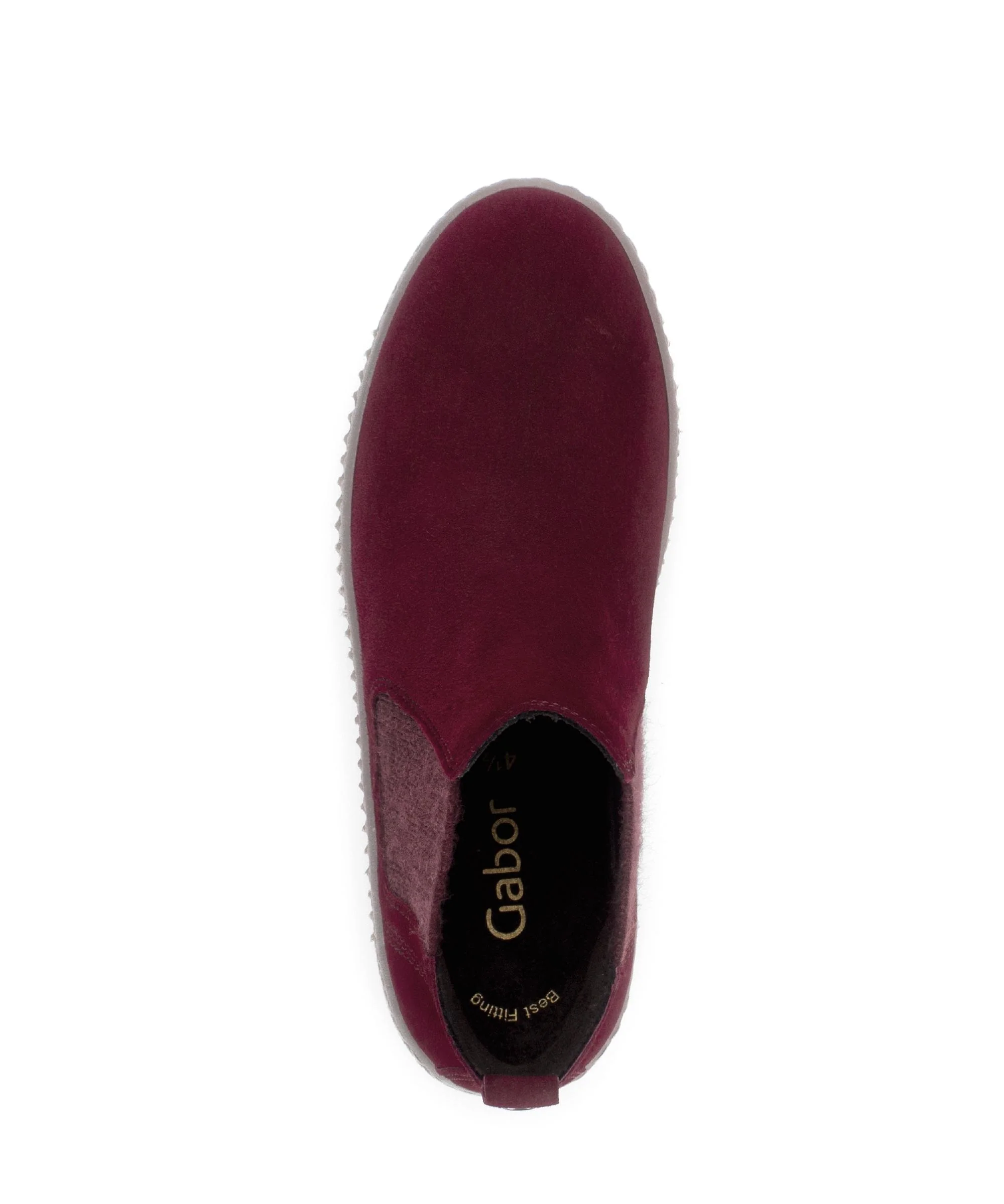 Bottines chelsea rouges en Nubuck - Image 3