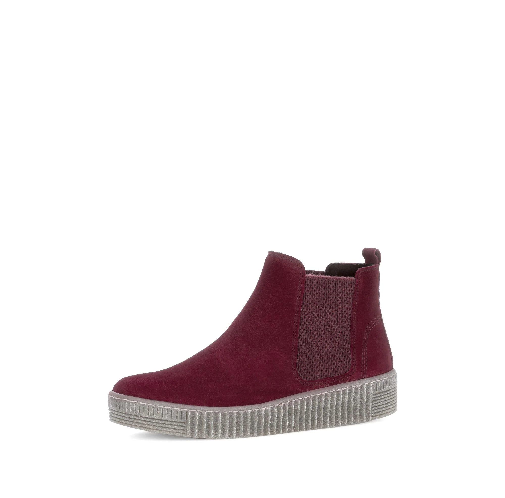 Bottines chelsea rouges en Nubuck - Image 6