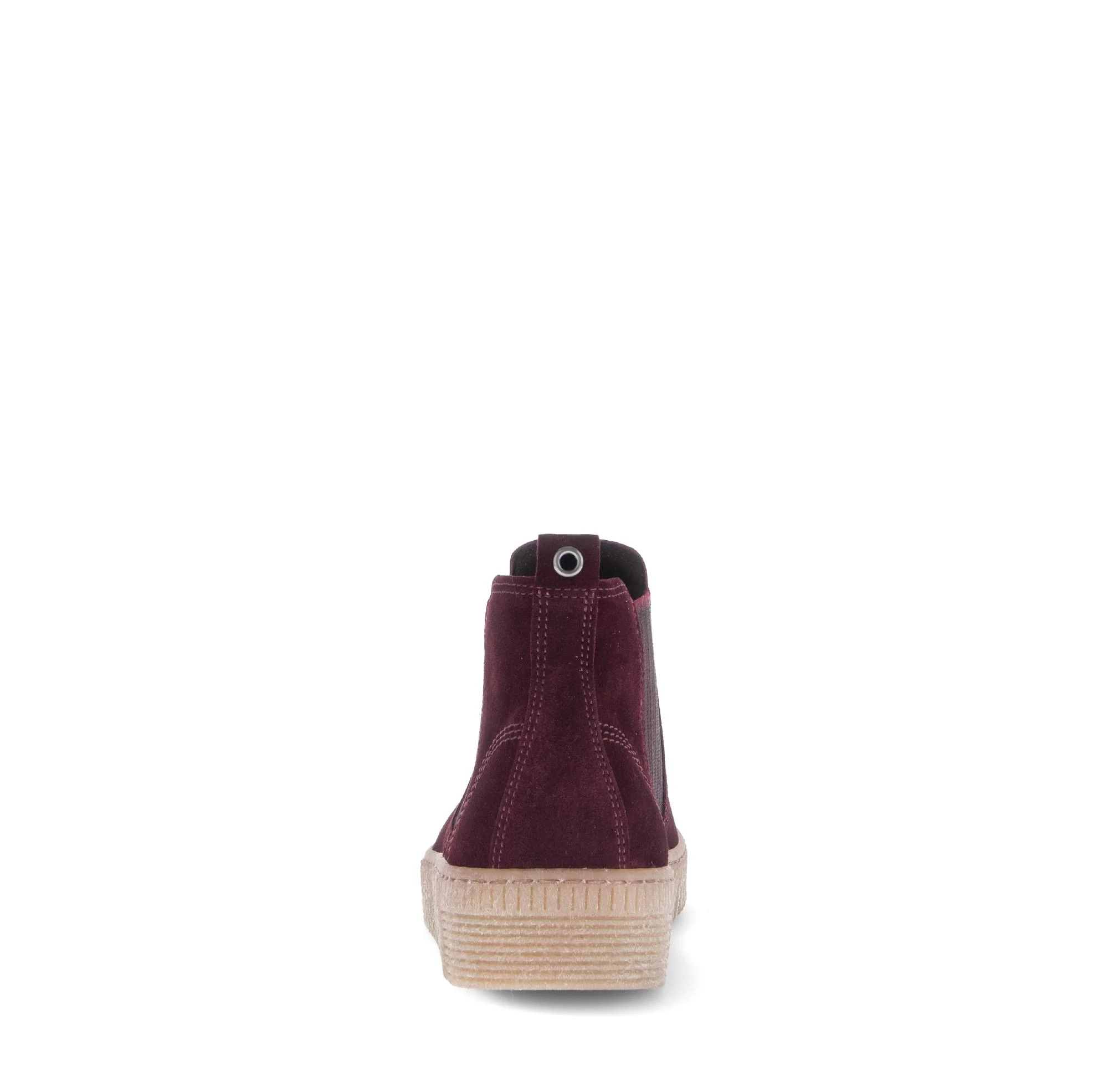 Bottines chelsea rouges en/Nubuck - Image 4