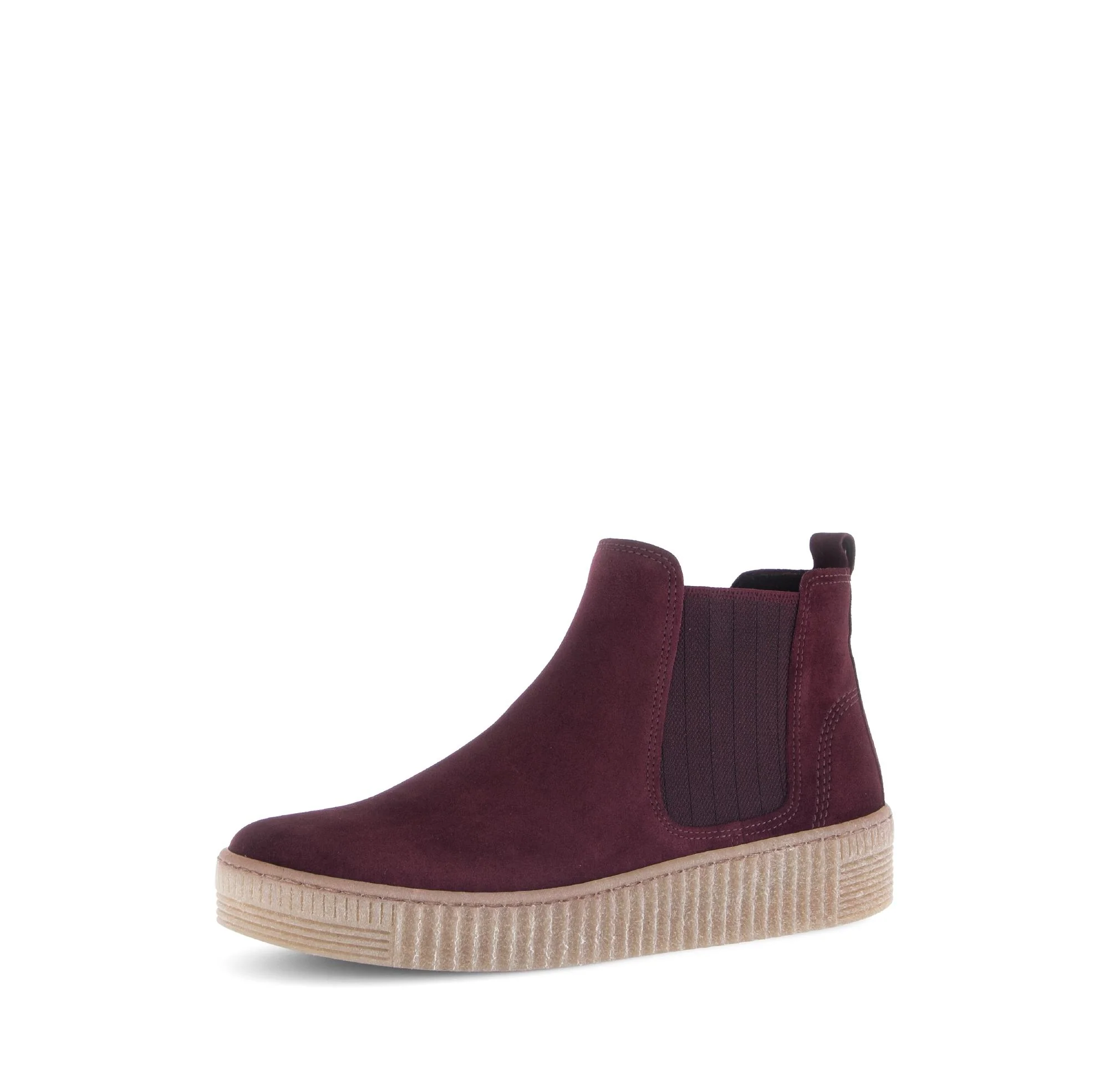 Bottines chelsea rouges en/Nubuck - Image 6