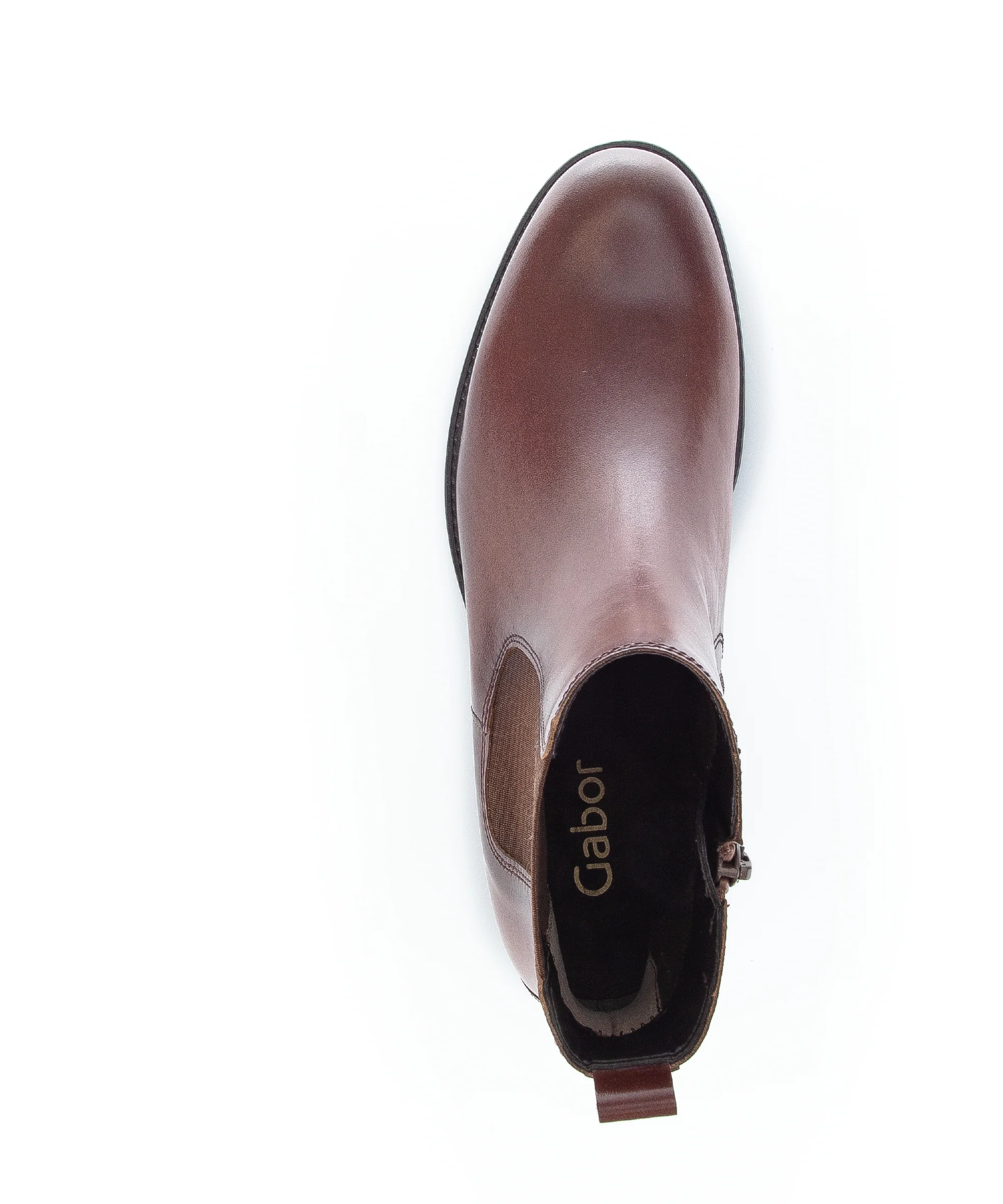 Bottines cognac en cuir - Image 3