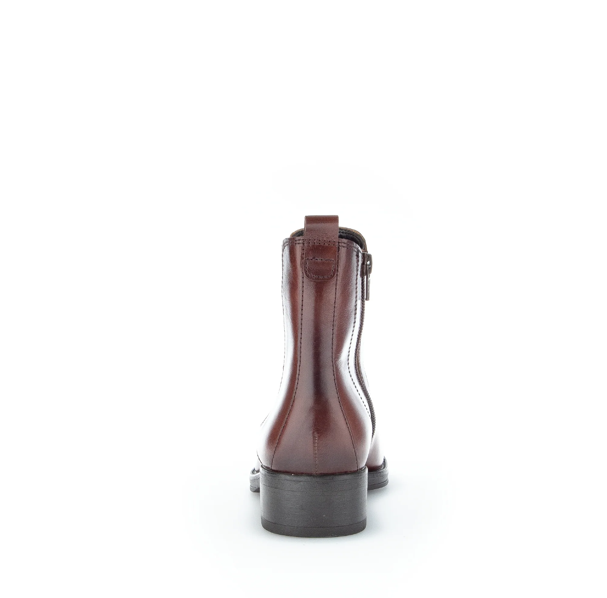 Bottines cognac en cuir - Image 4