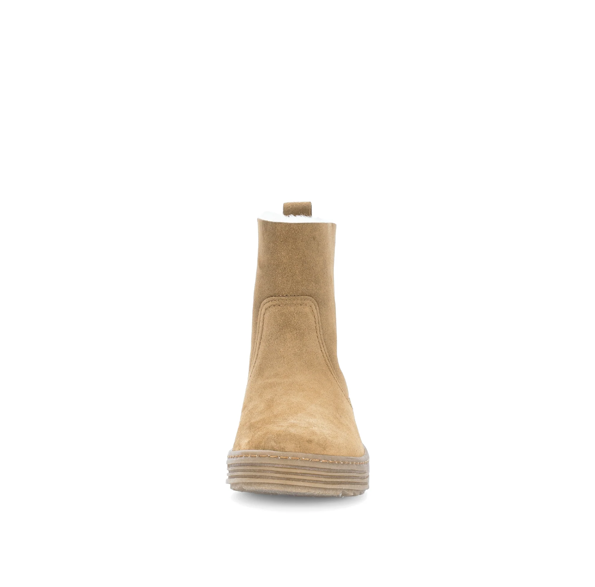 Bottines Cognac en cuir velours - doublure intérieure chaude - Image 4