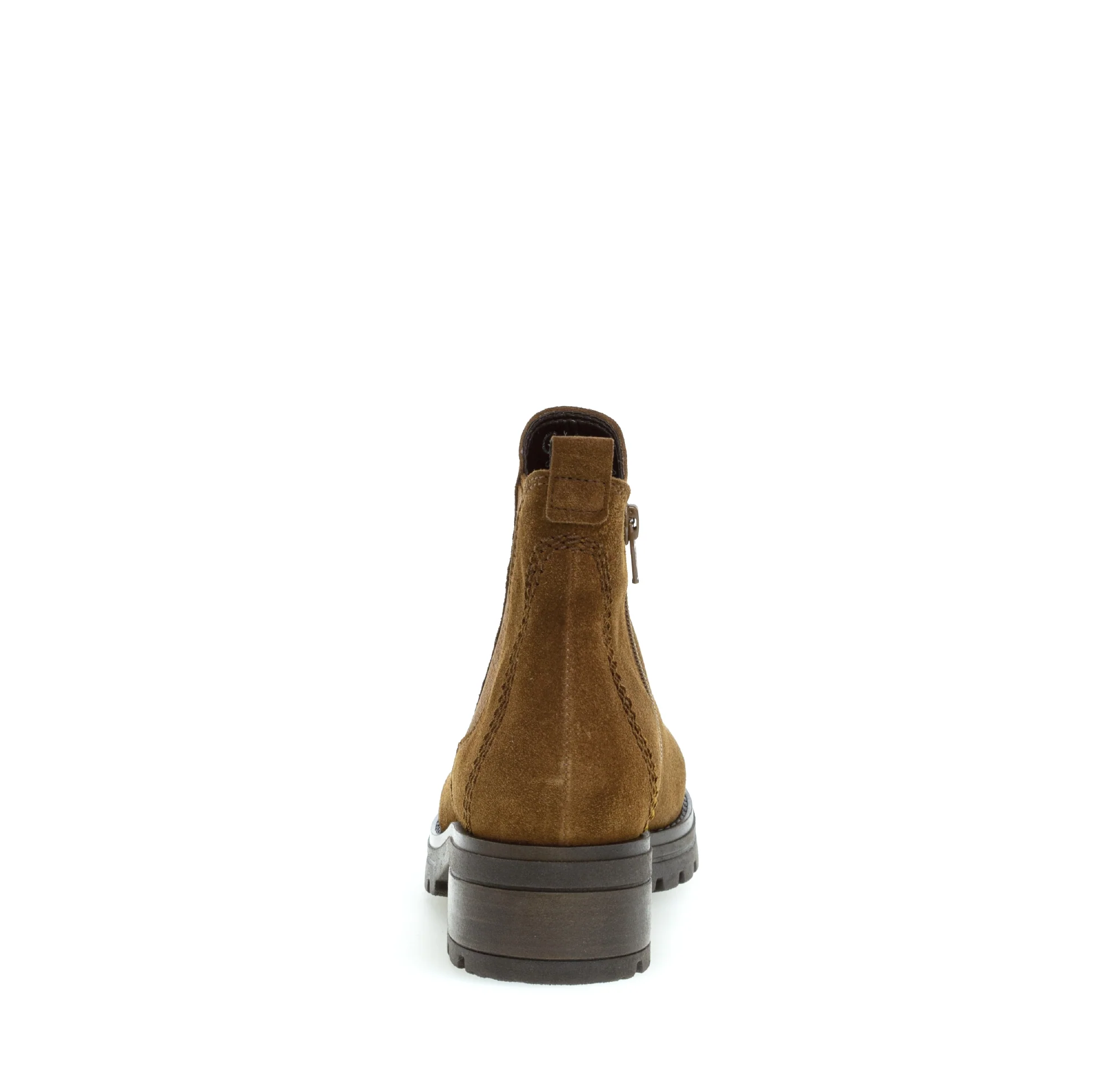 Bottines cognac en cuir velours - Image 5