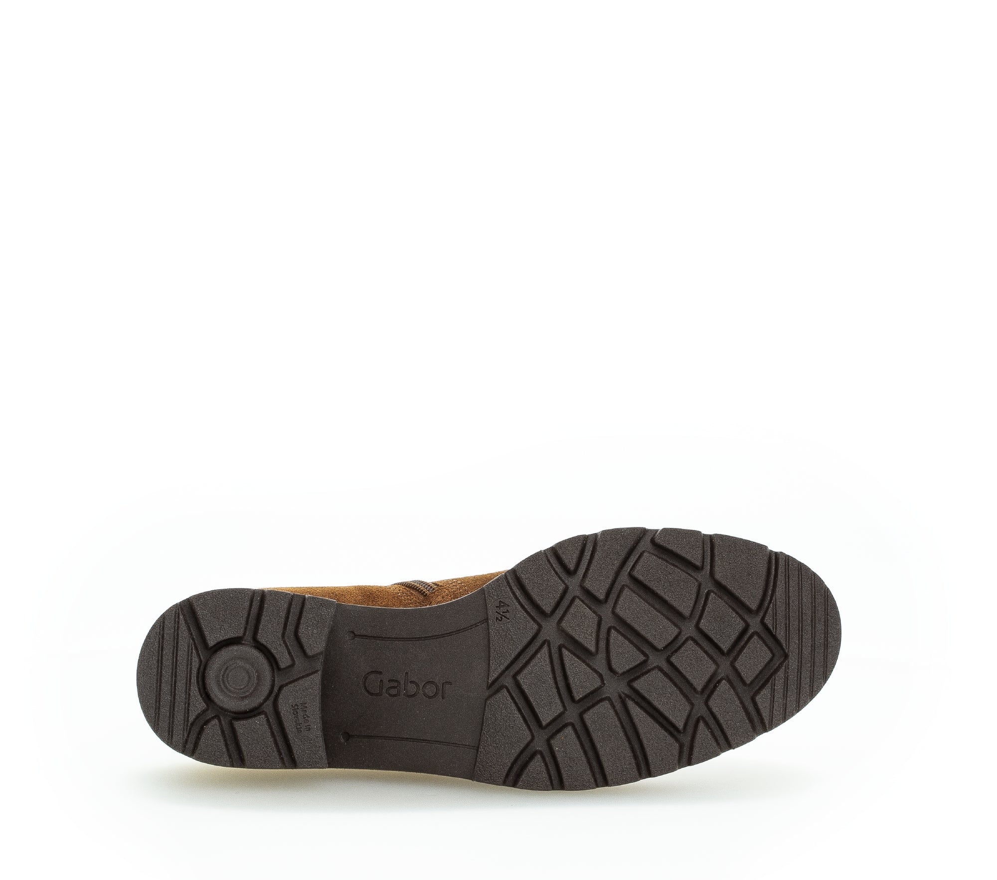 Bottines cognac en cuir velours - Image 7