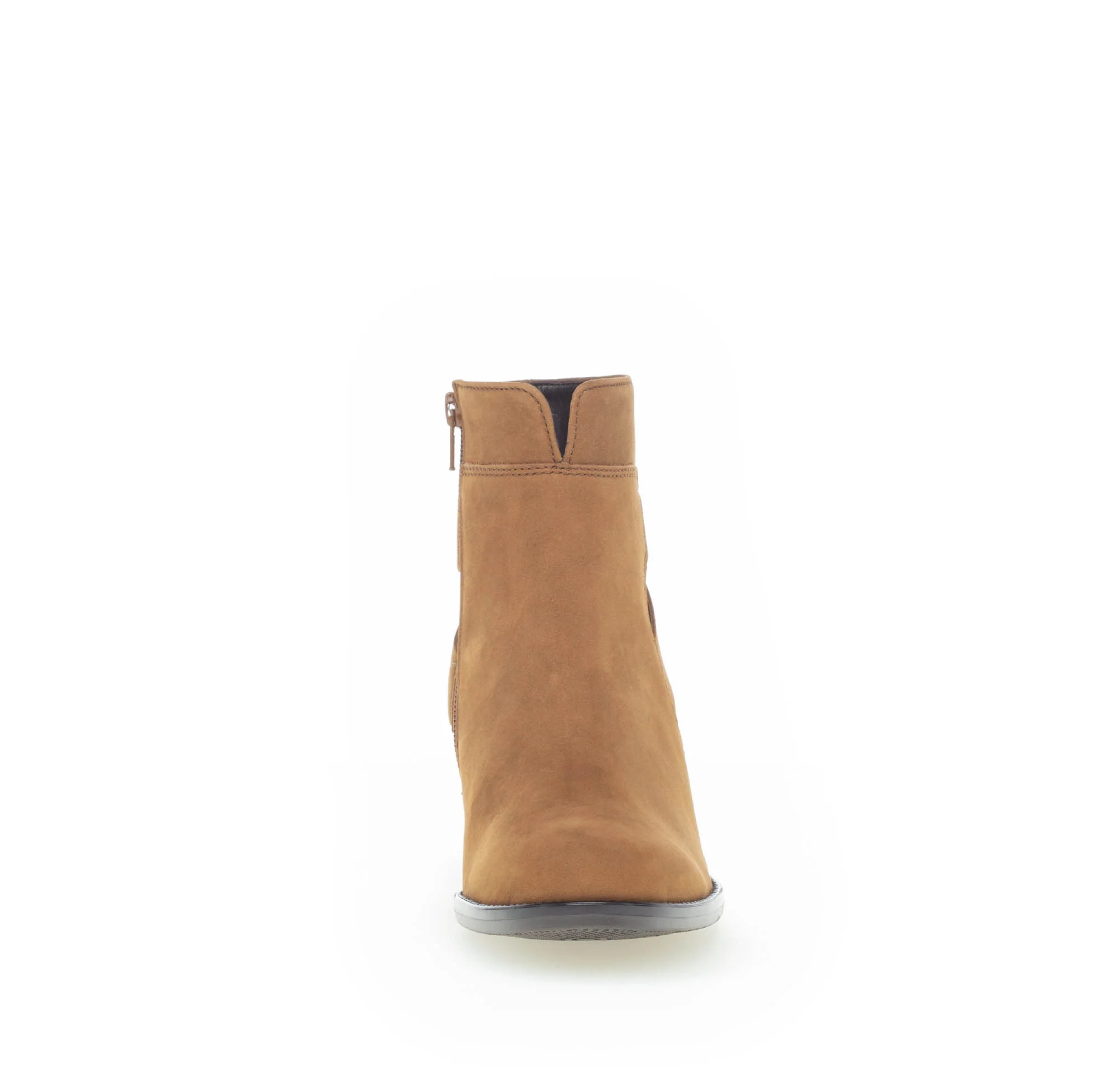 Bottines cognac en nubuck - Image 3