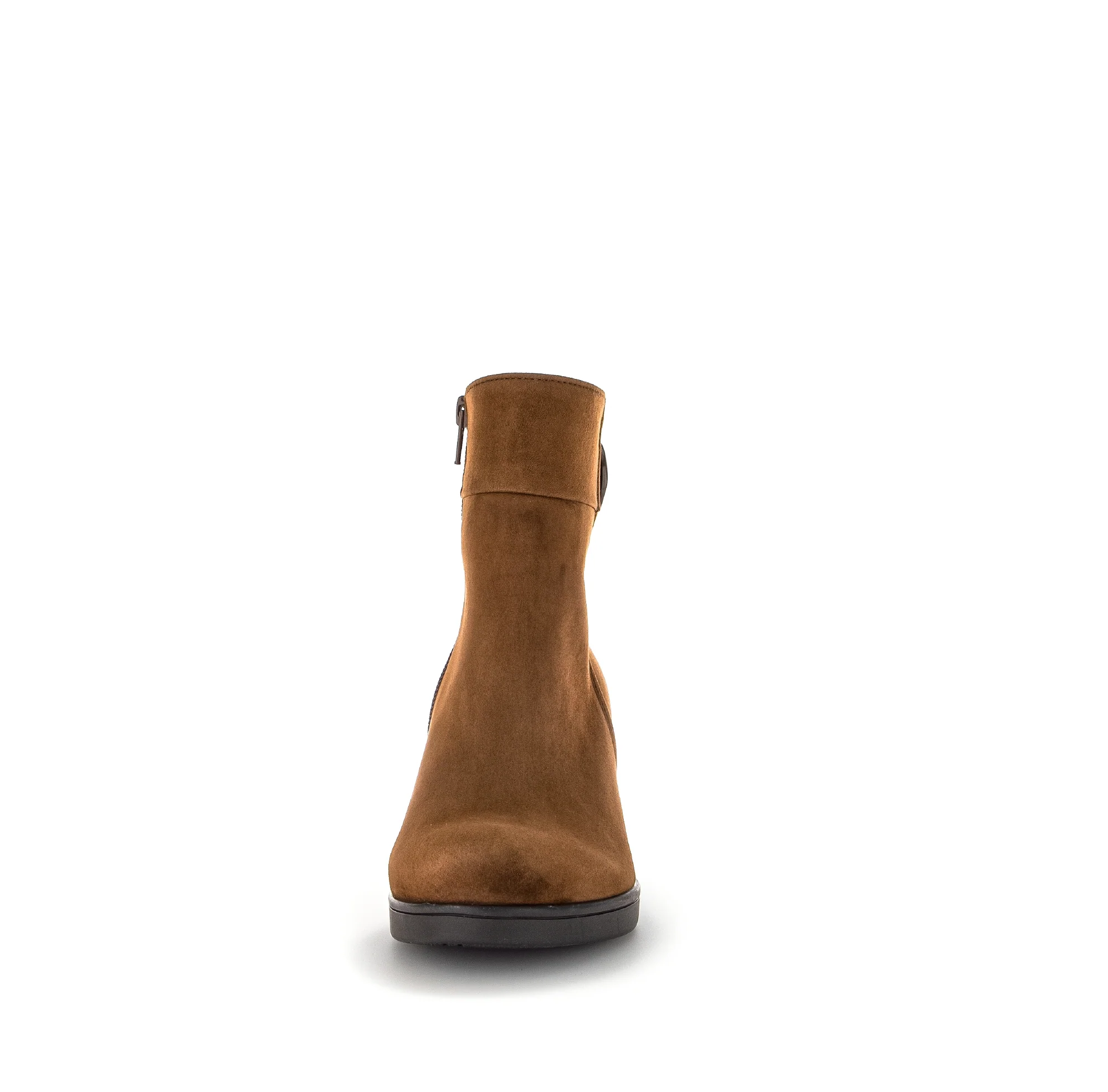 Bottines cognac en velours - Image 5