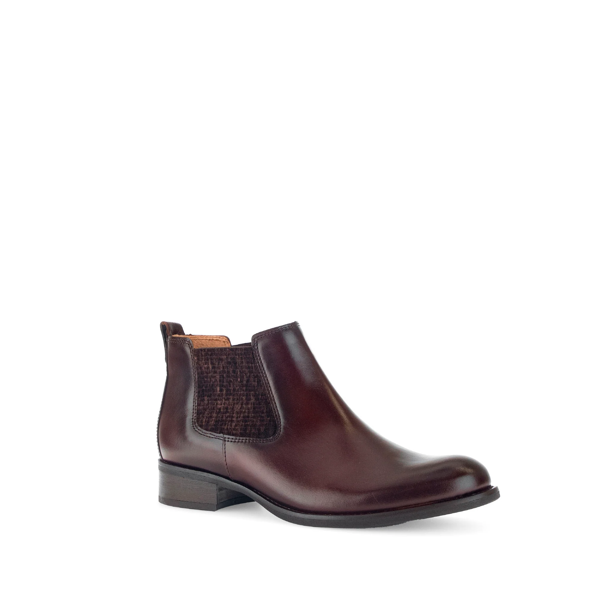 Bottines cognacs en cuir lisse - Image 3