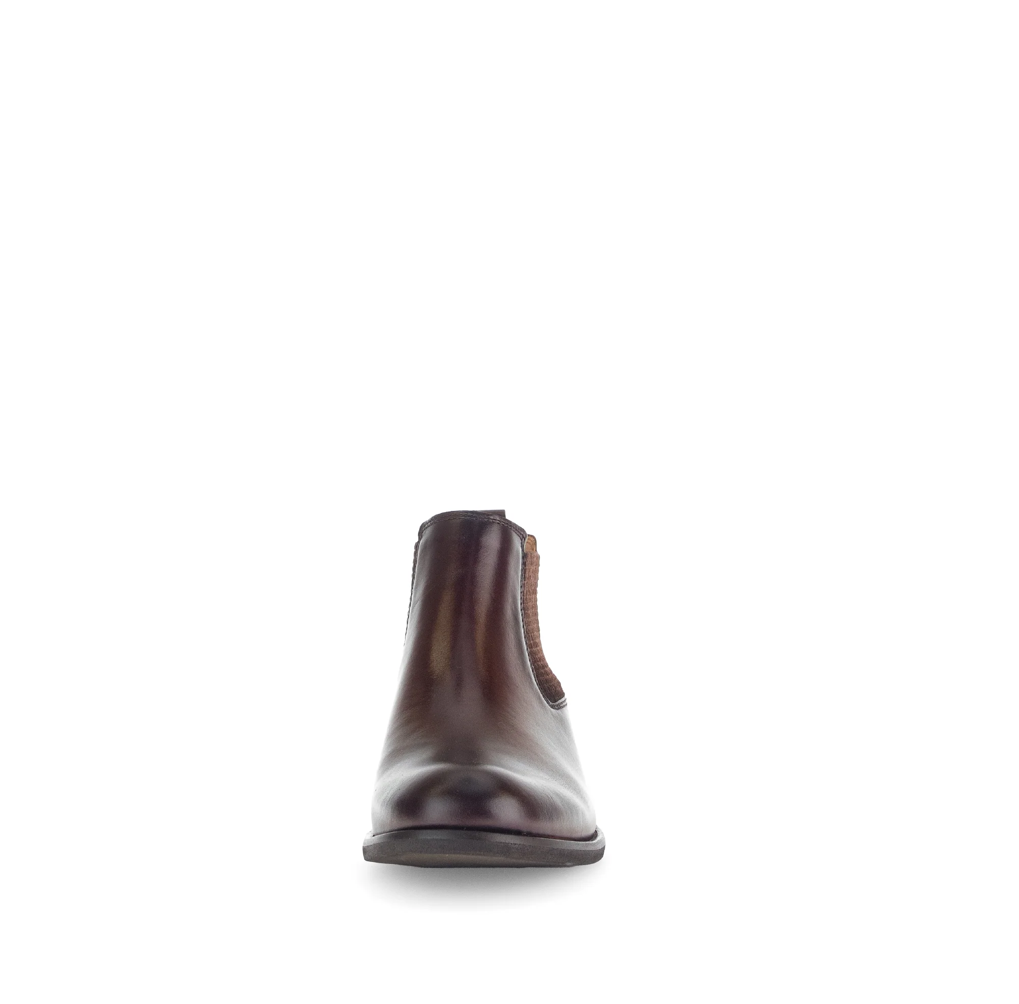 Bottines cognacs en cuir lisse - Image 4