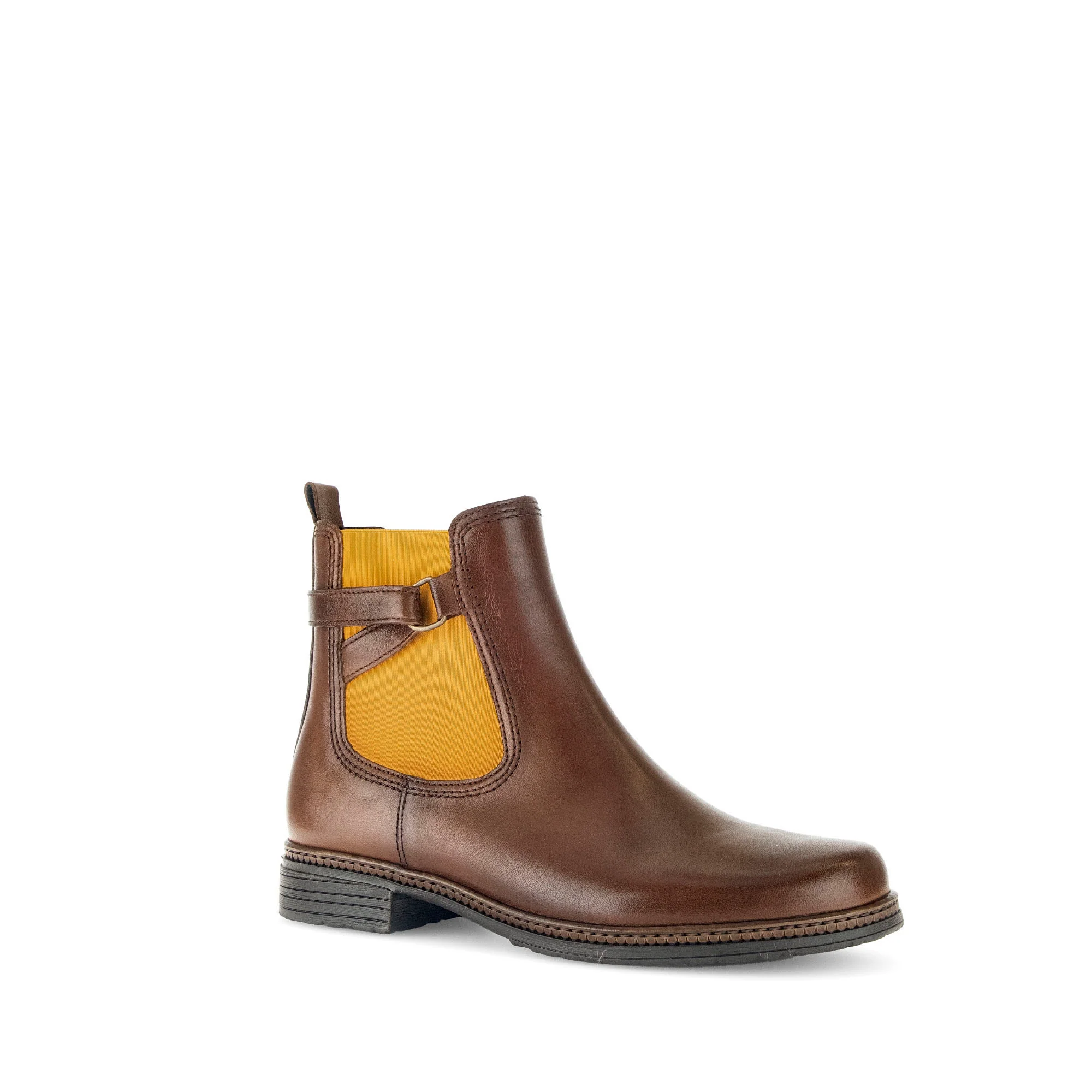 Bottines cognacs en cuir lisse - Image 3
