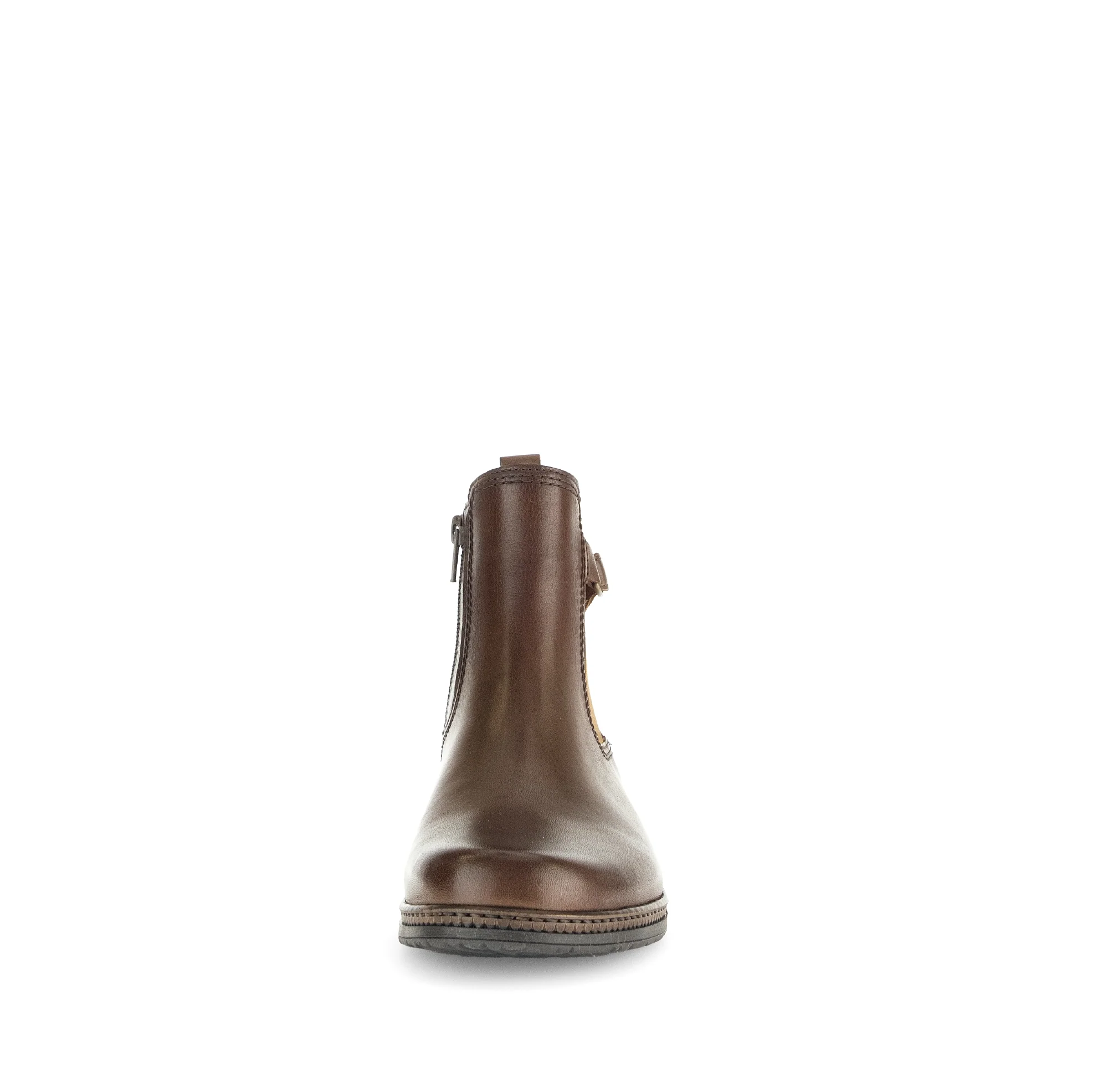 Bottines cognacs en cuir lisse - Image 4