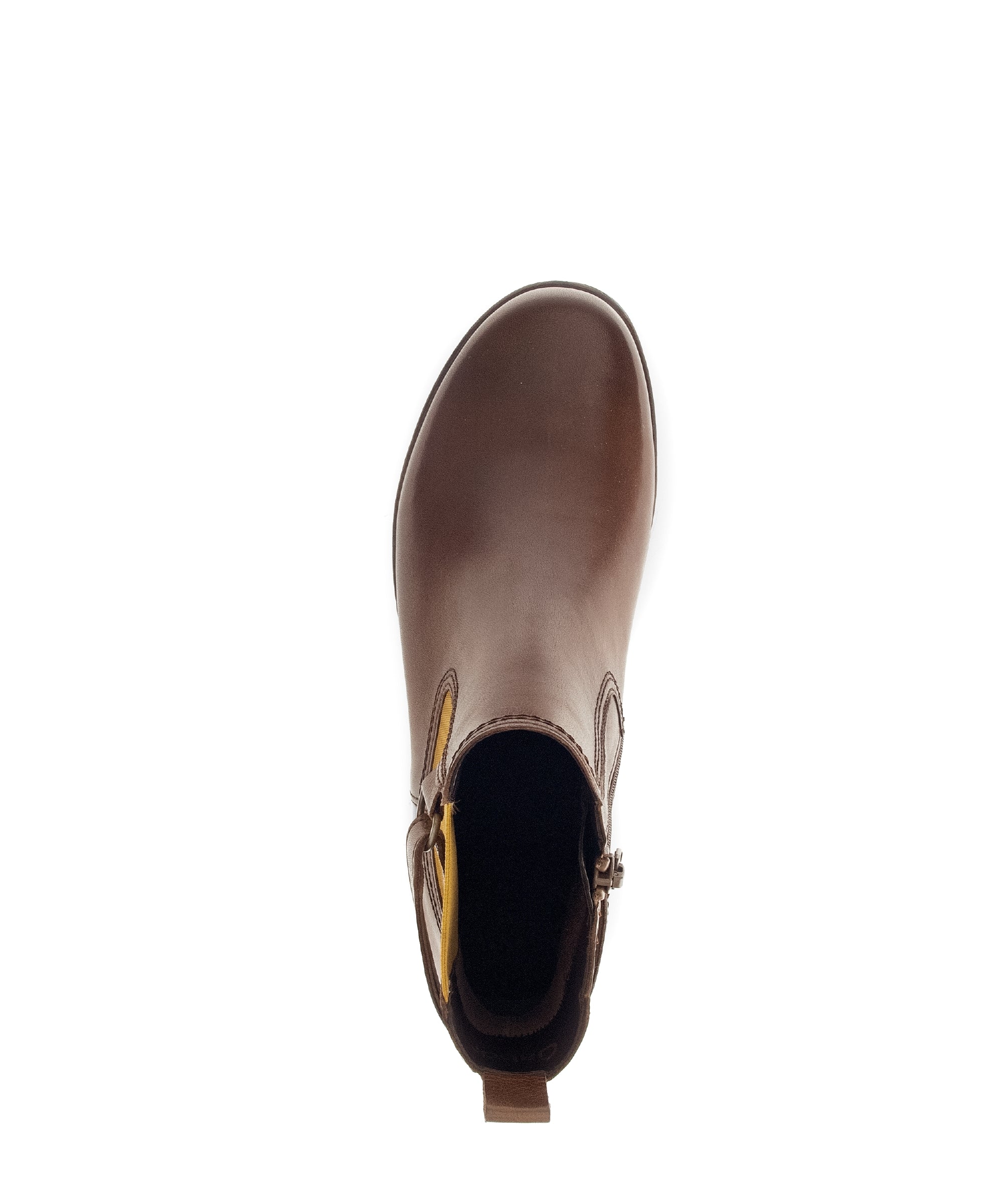 Bottines cognacs en cuir lisse - Image 6