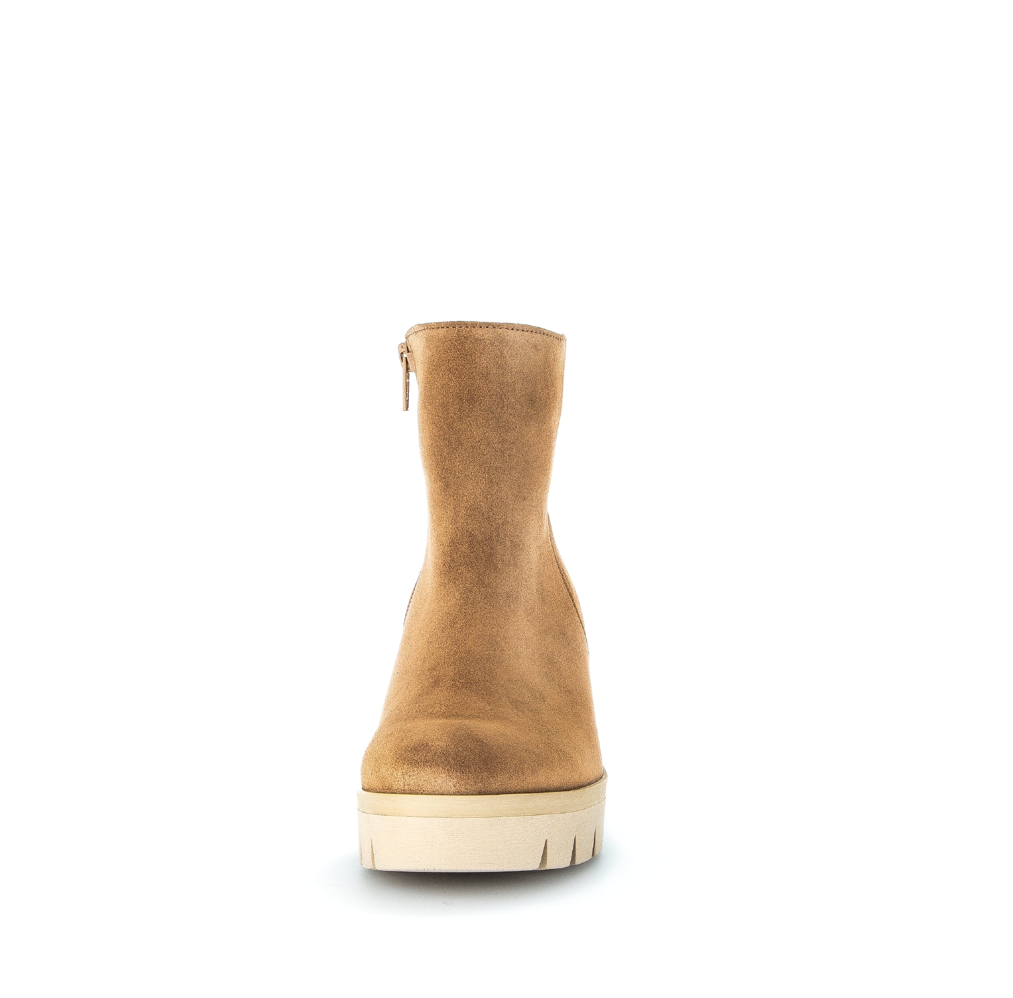 Bottines cognacs en cuir velours - Image 4