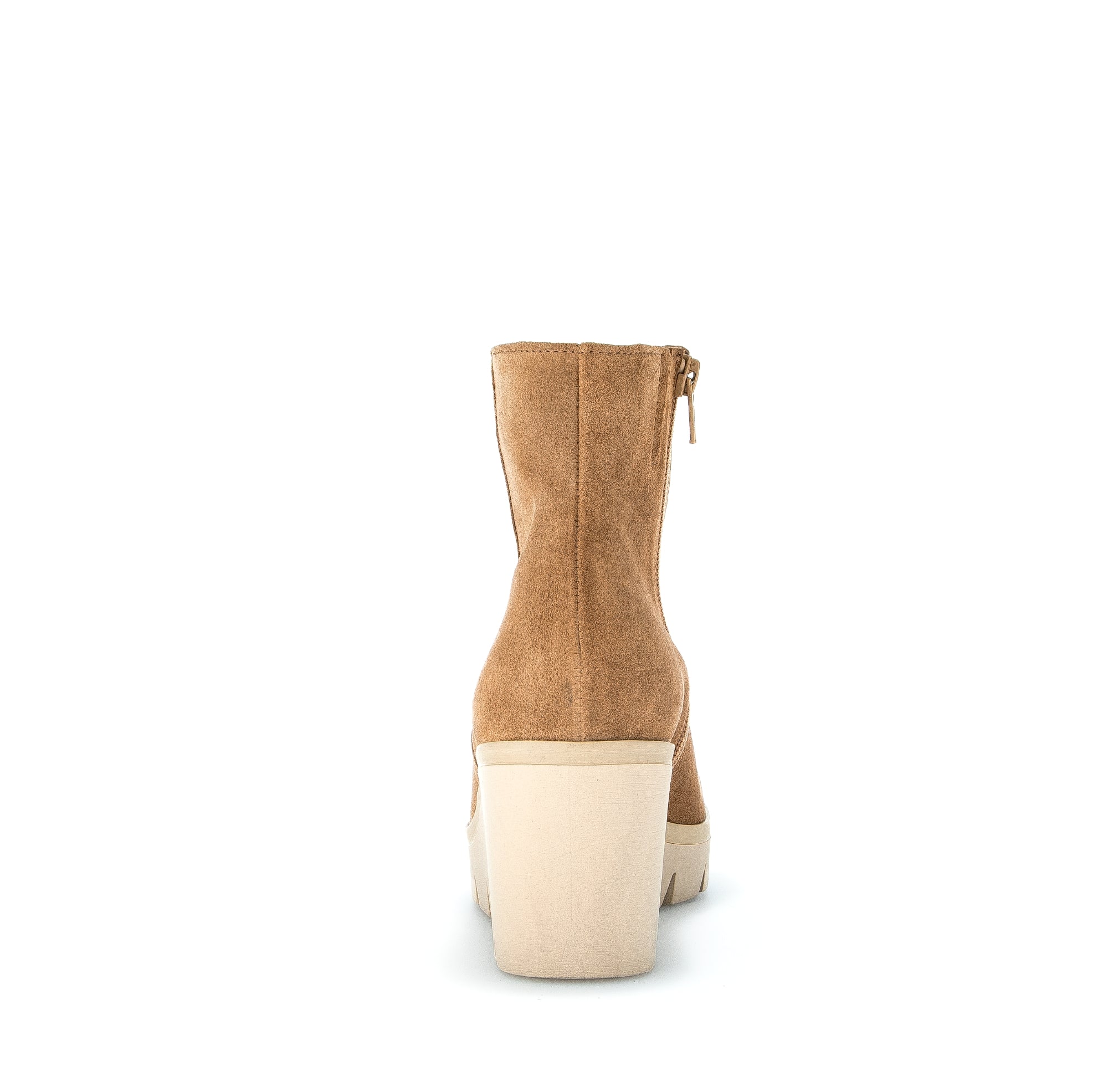 Bottines cognacs en cuir velours - Image 5