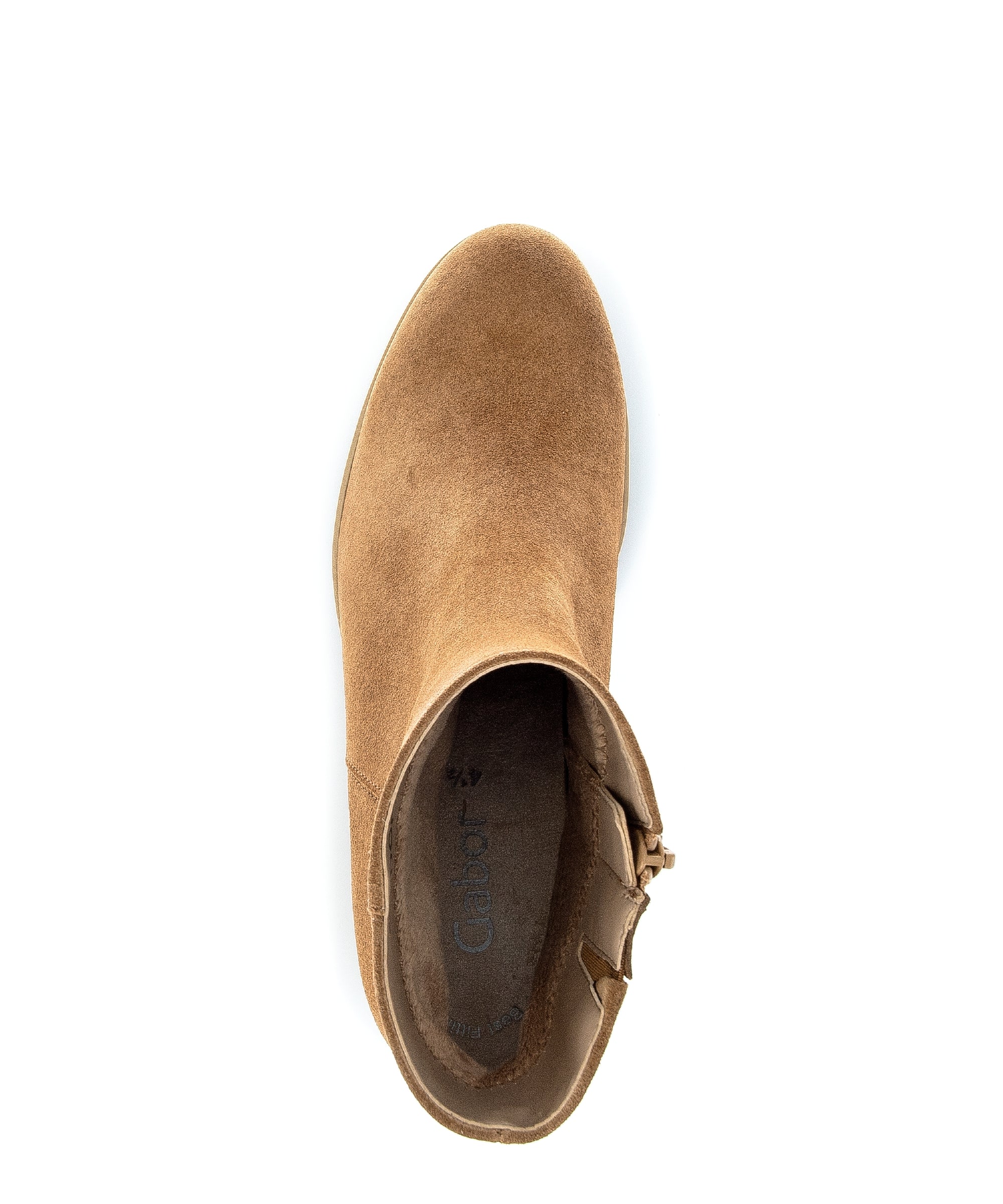 Bottines cognacs en cuir velours - Image 6