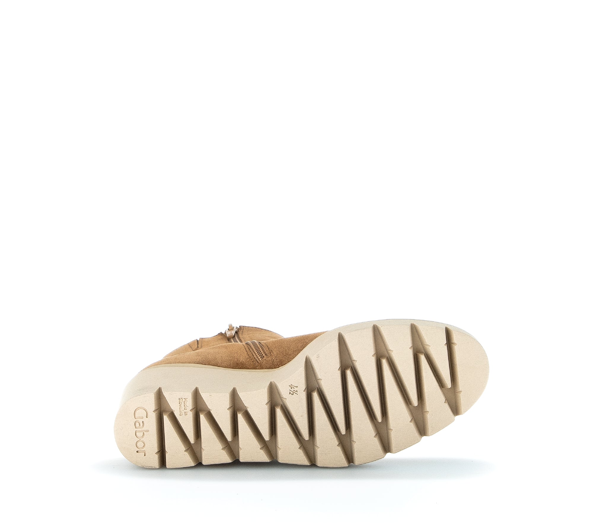 Bottines cognacs en cuir velours - Image 7