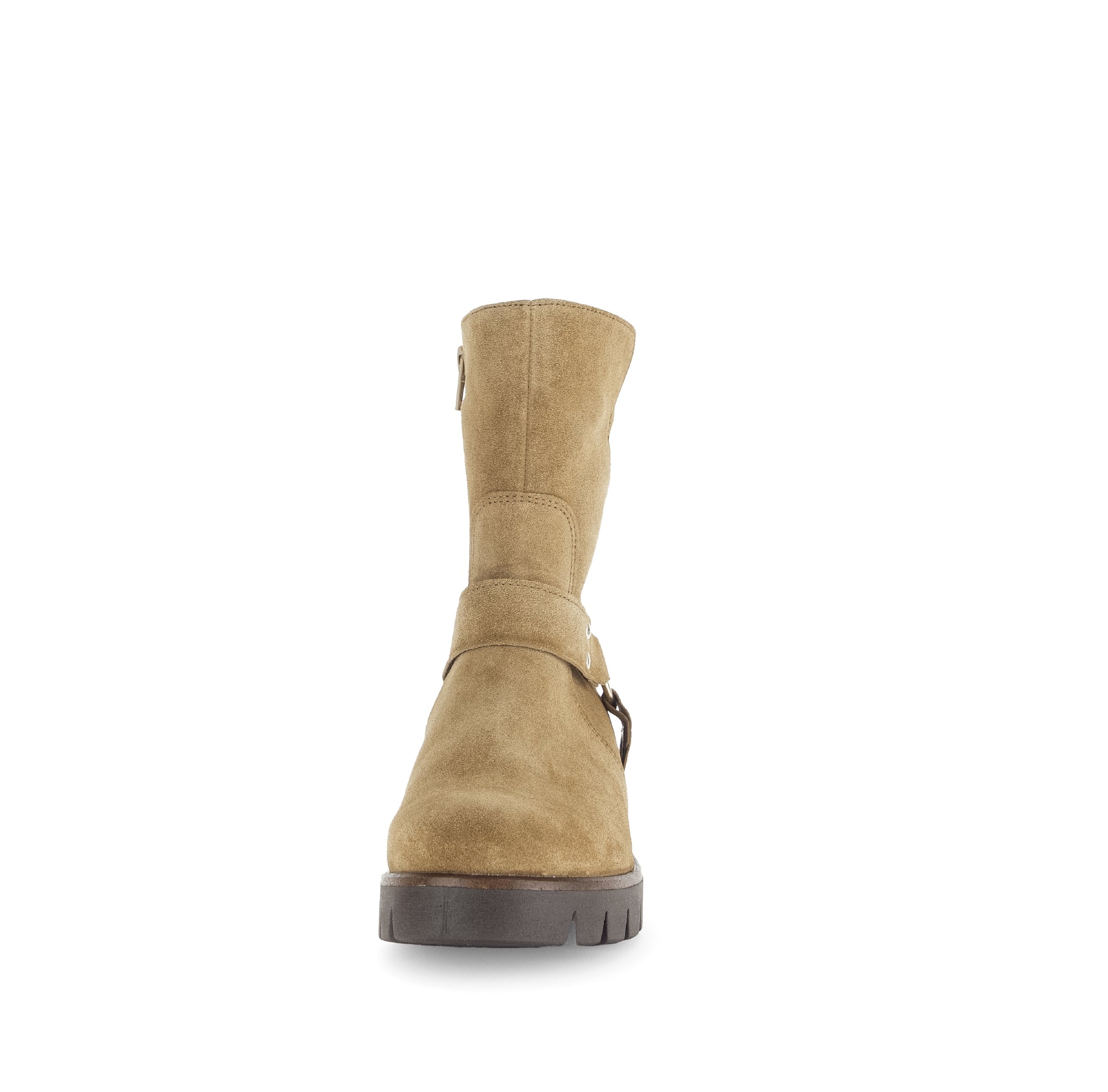Bottines cognacs en cuir velours - Image 4