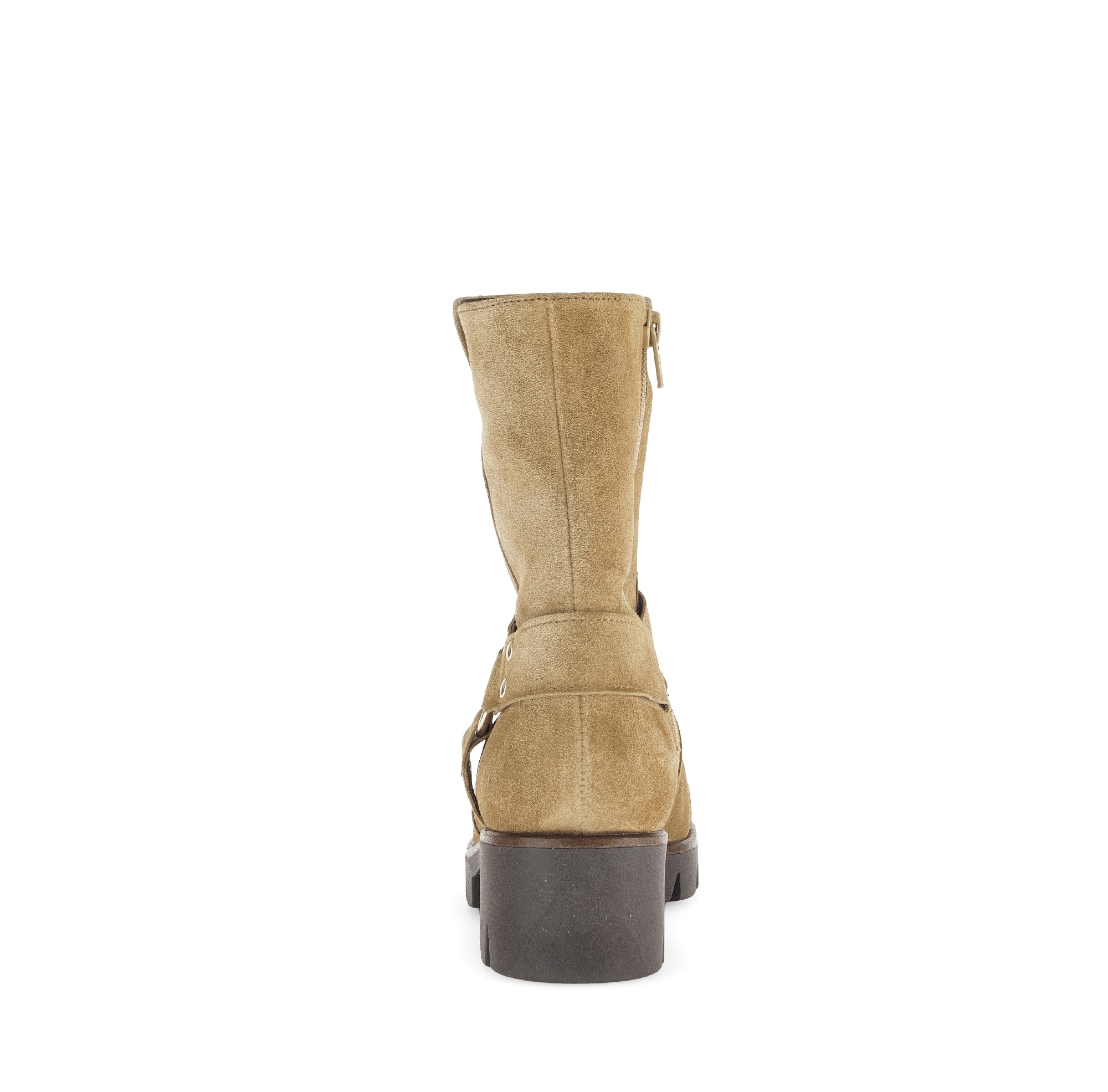 Bottines cognacs en cuir velours - Image 5
