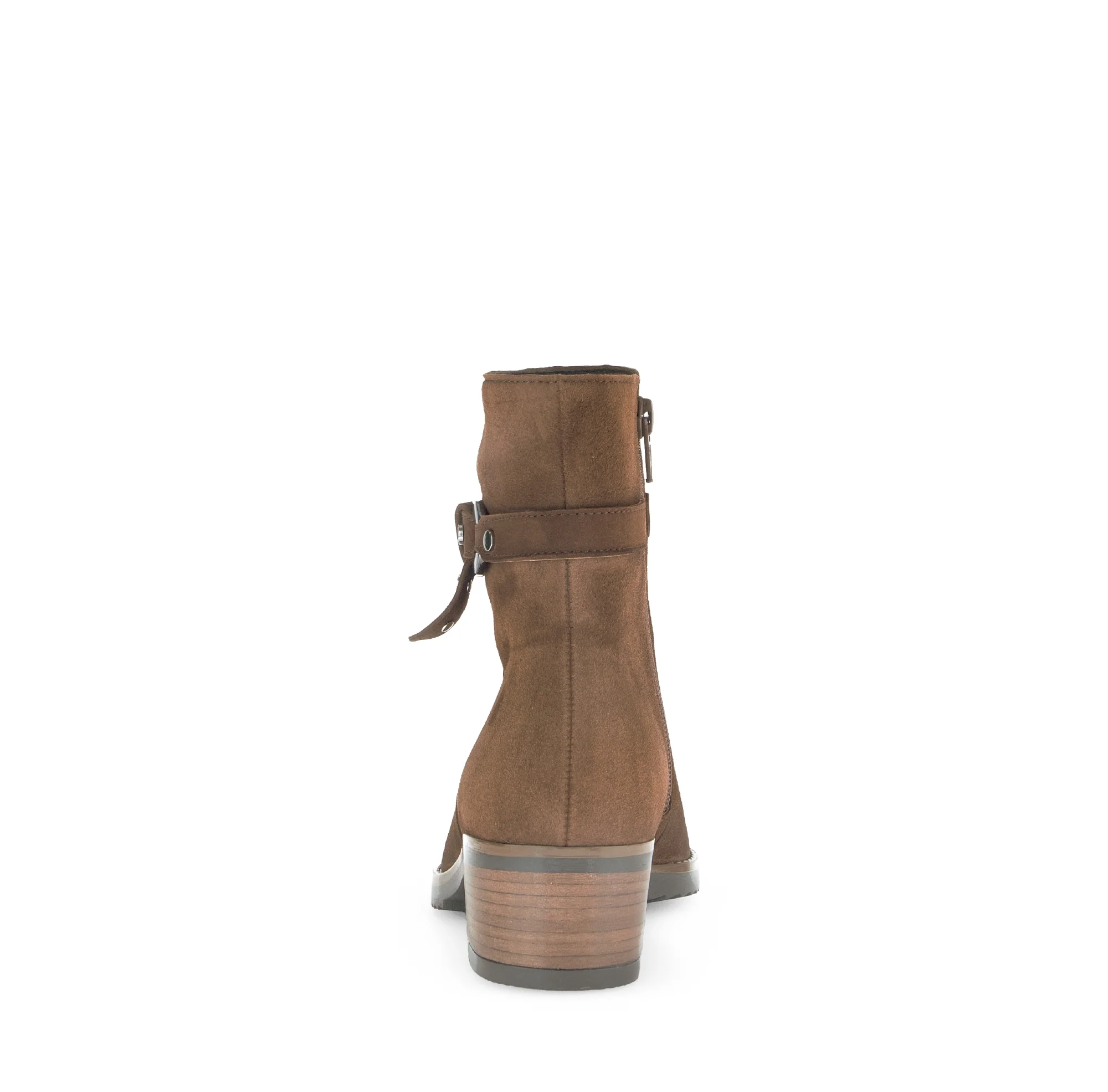 Bottines cognacs en velours - Image 5