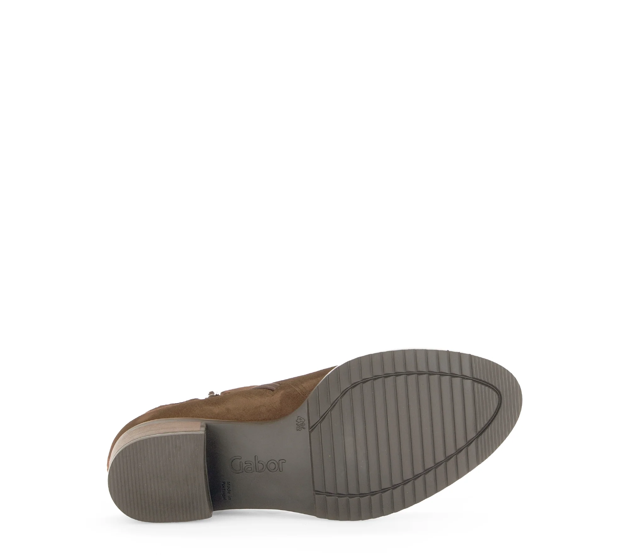 Bottines cognacs en velours - Image 7