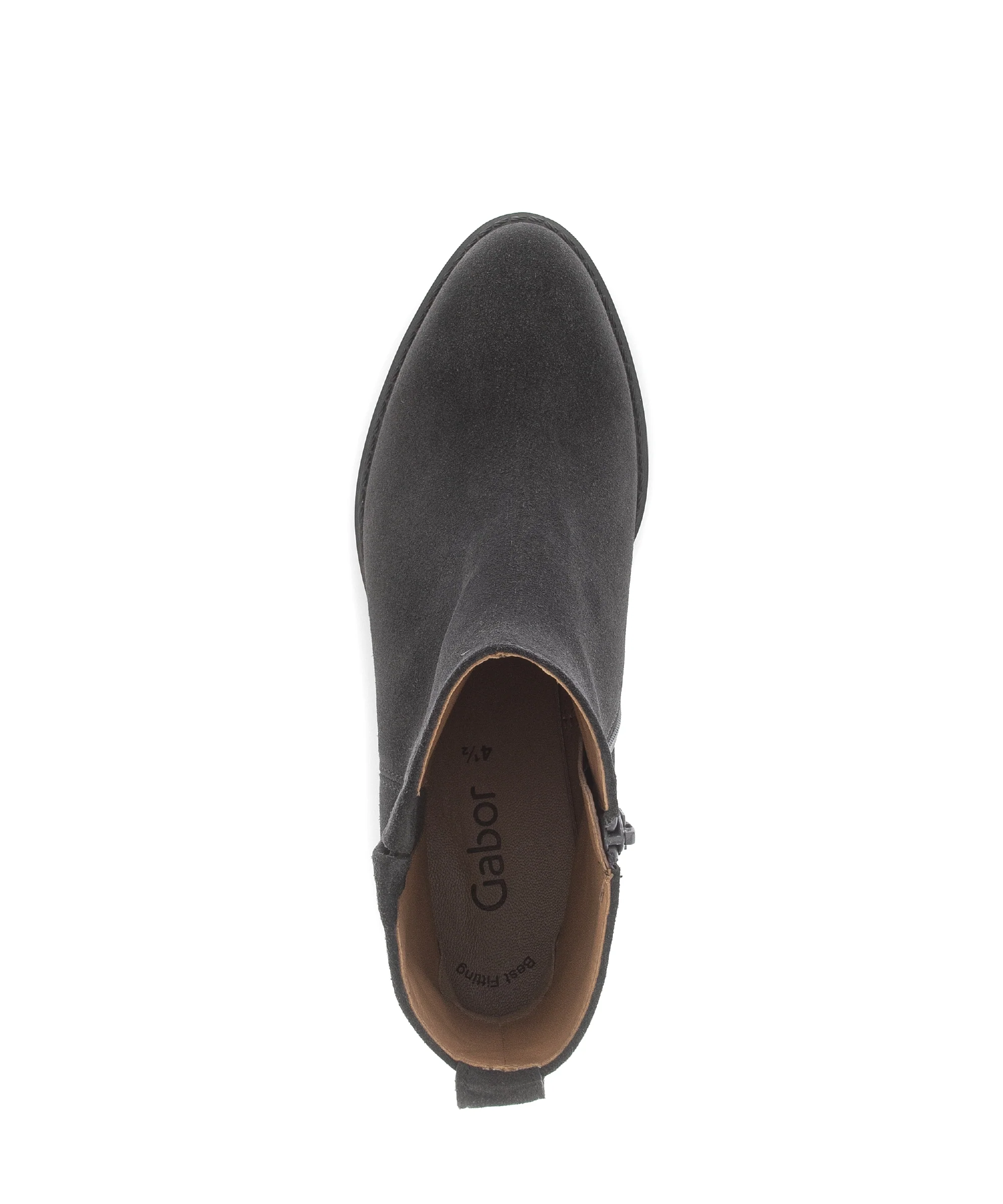 Bottines grises en cuir - Image 3
