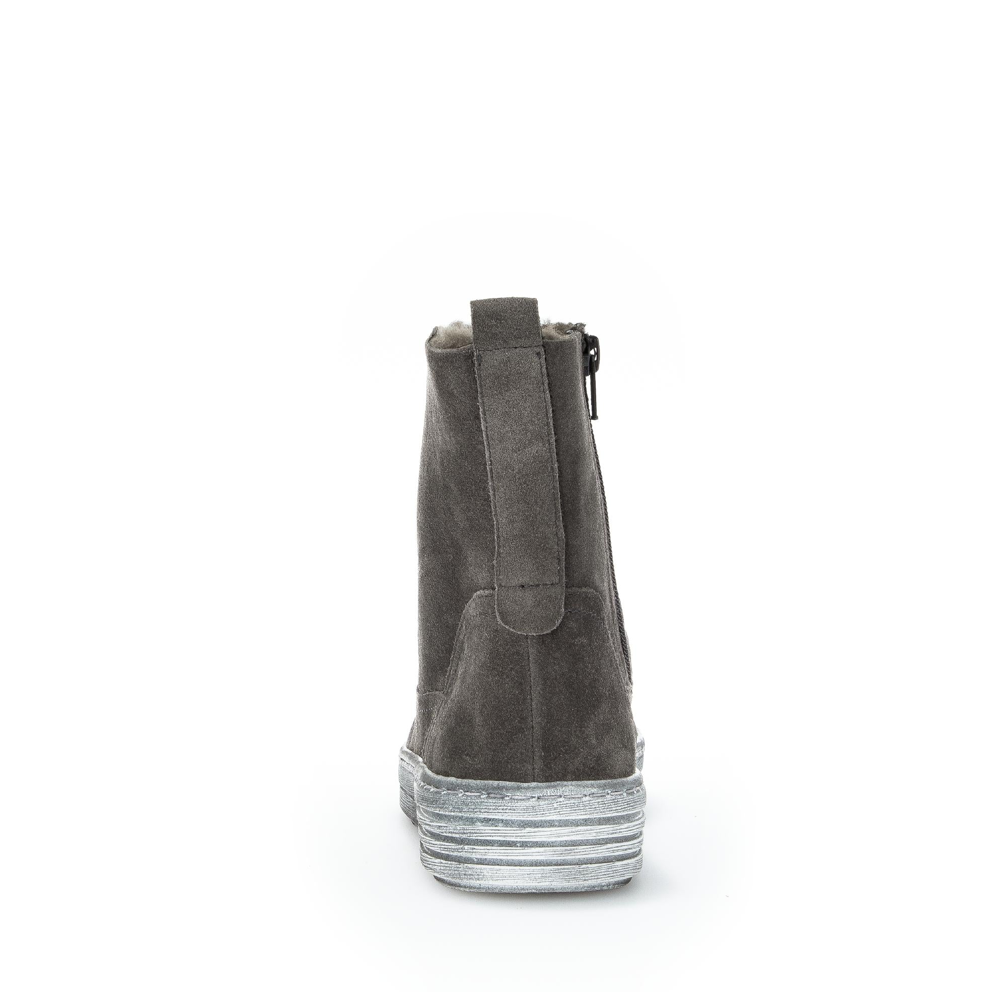 Bottines grises en cuir - Image 4