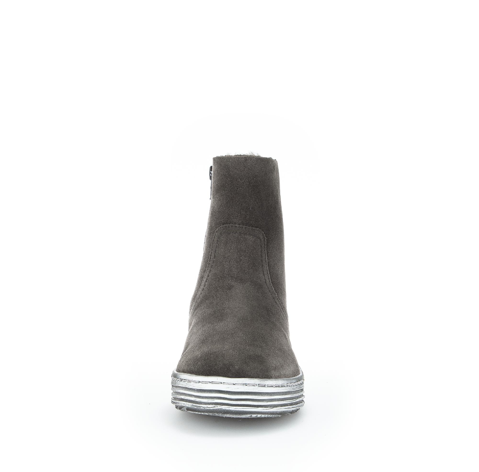 Bottines grises en cuir - Image 5