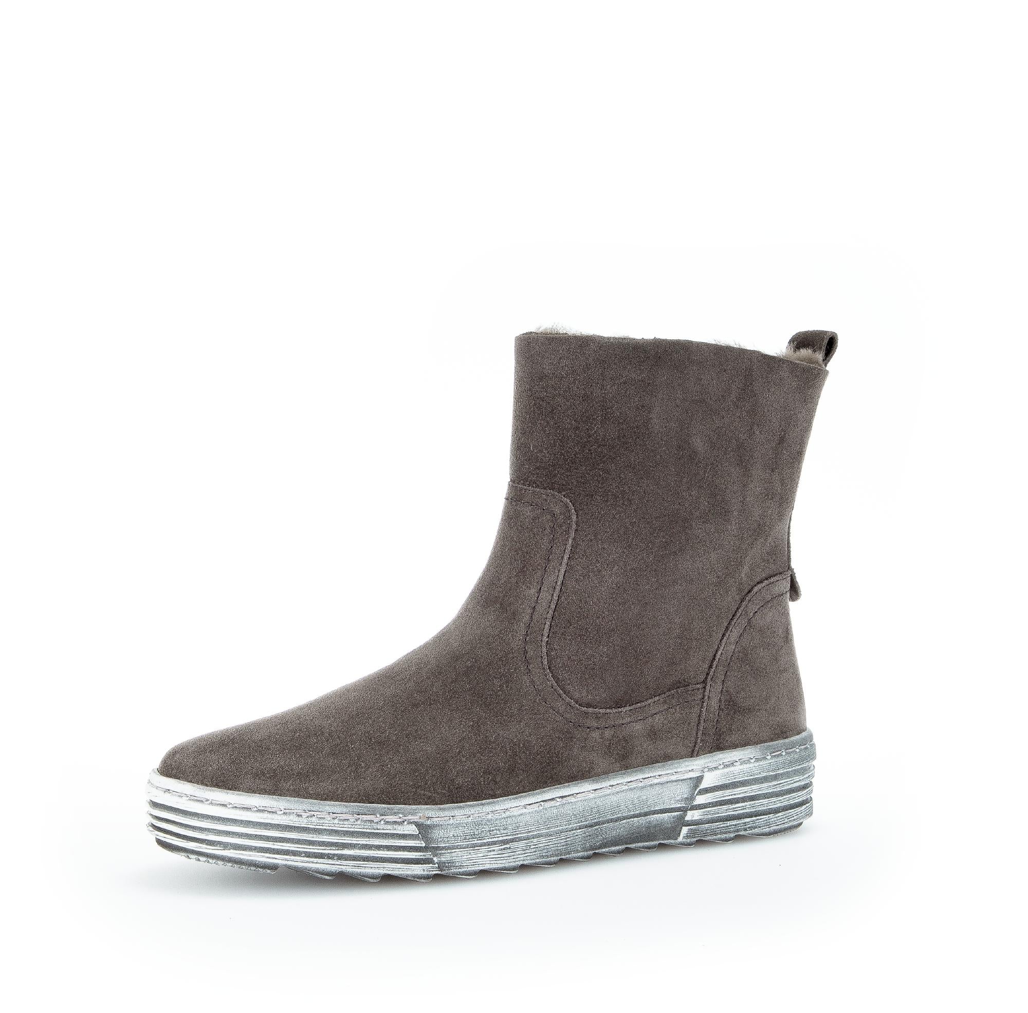 Bottines grises en cuir - Image 6