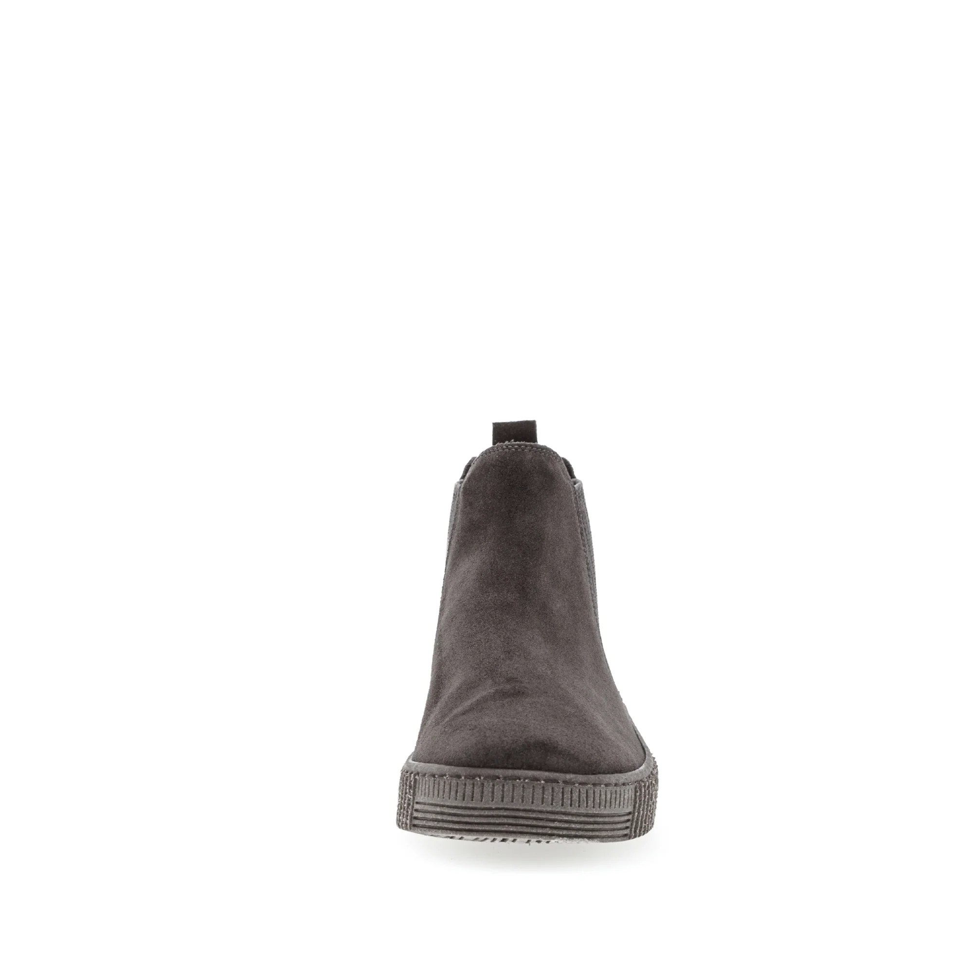 Bottines grises en velours - Image 4