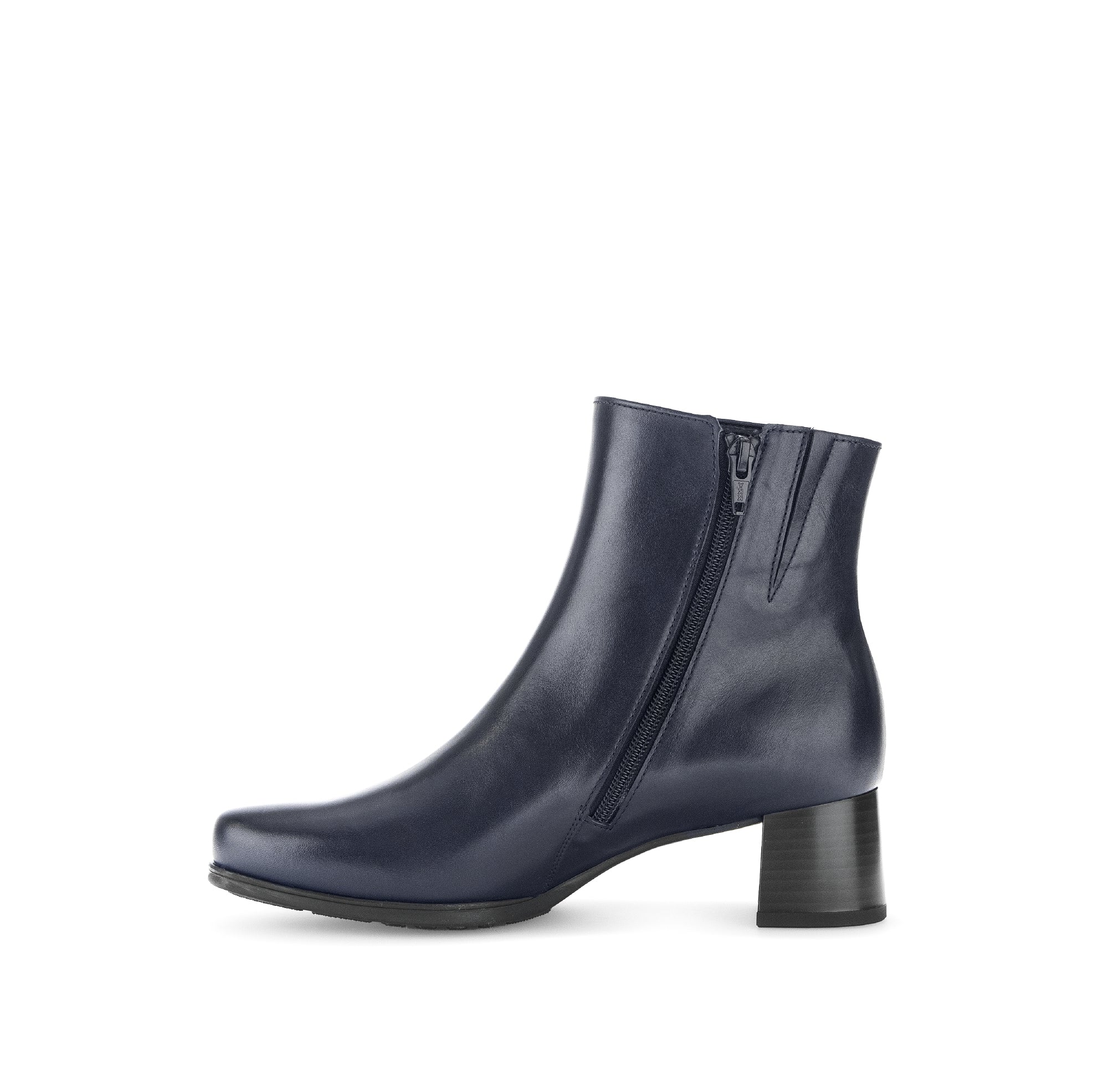 Bottines marine en combinaison cuirs - Image 2