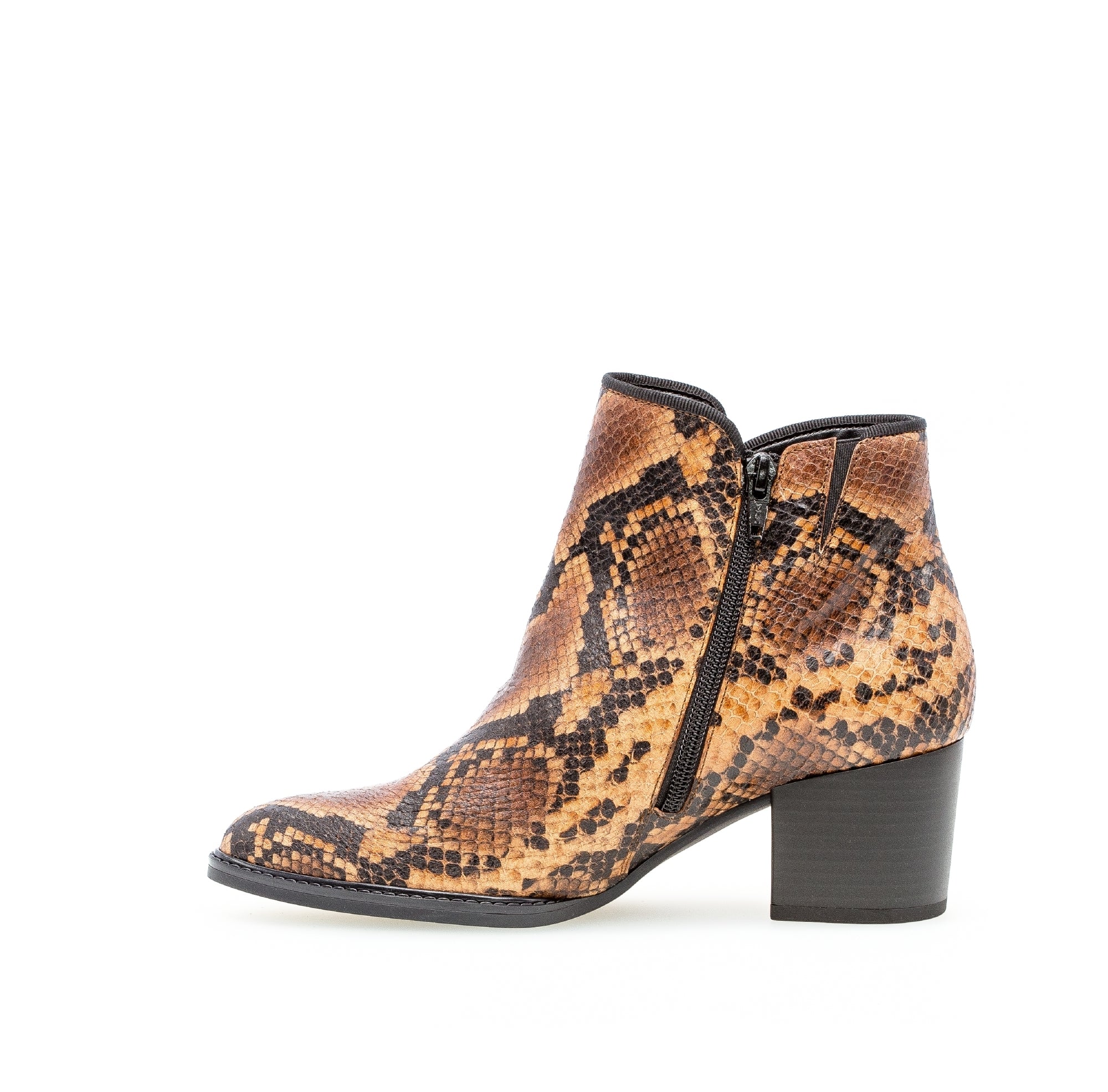 Bottines marron en cuir - Image 2
