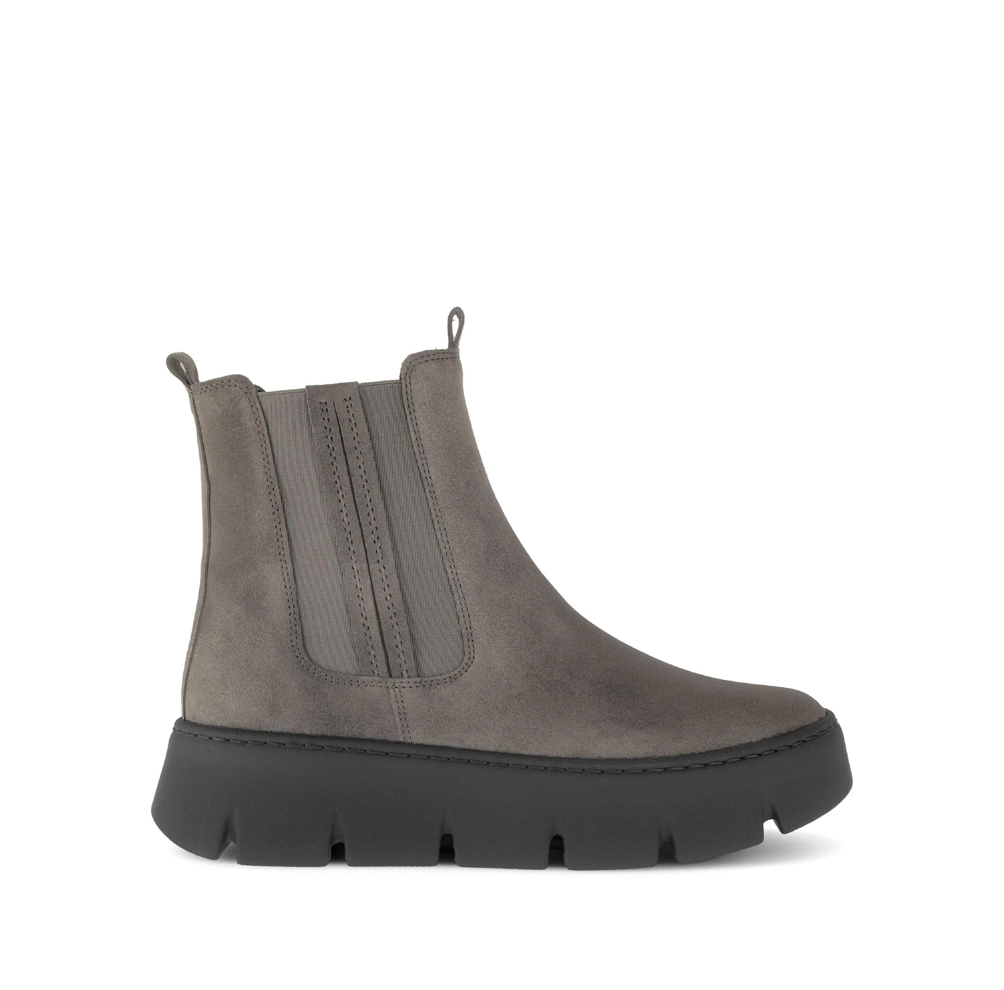 Bottines marron en cuir