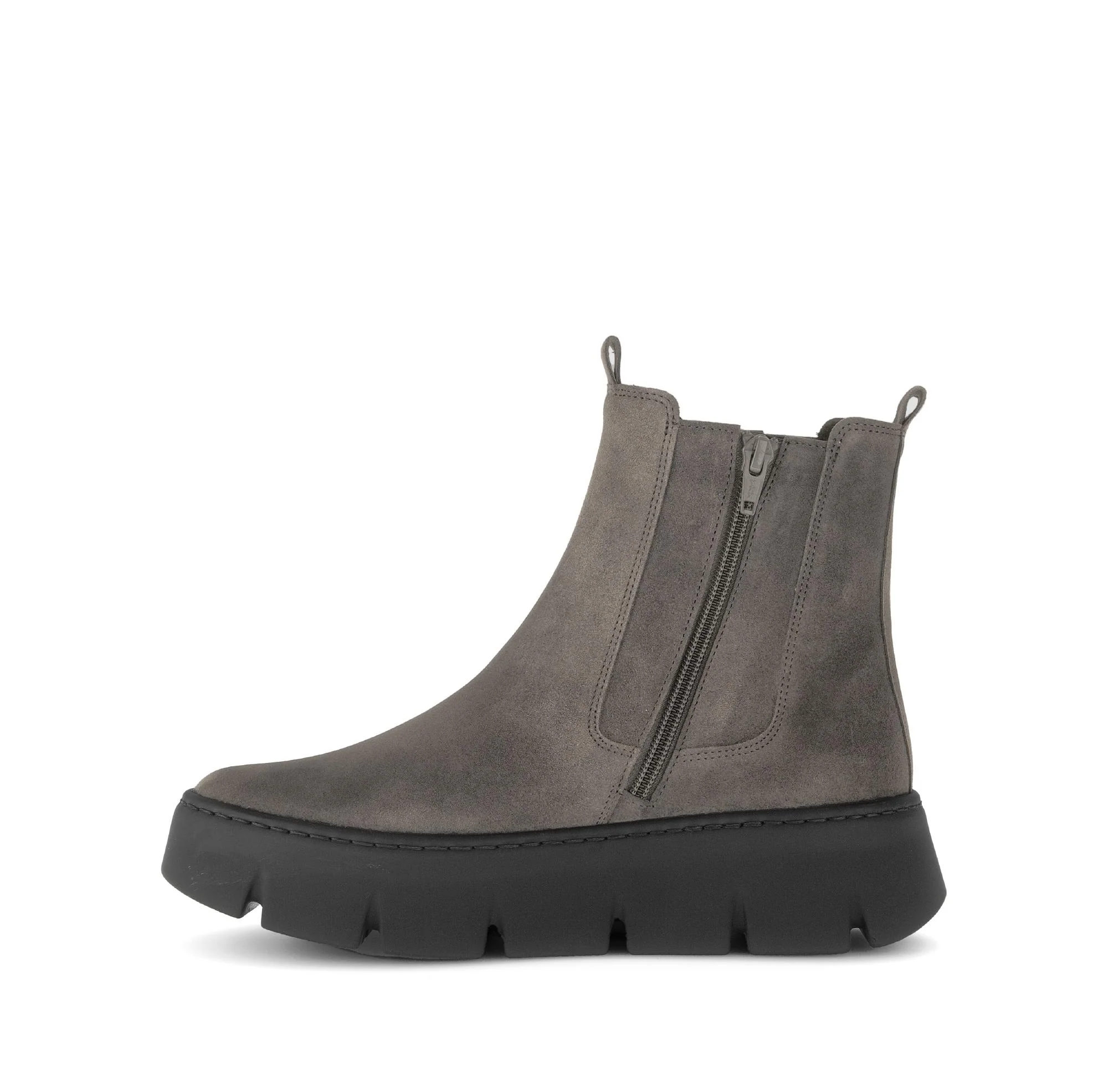 Bottines marron en cuir - Image 2