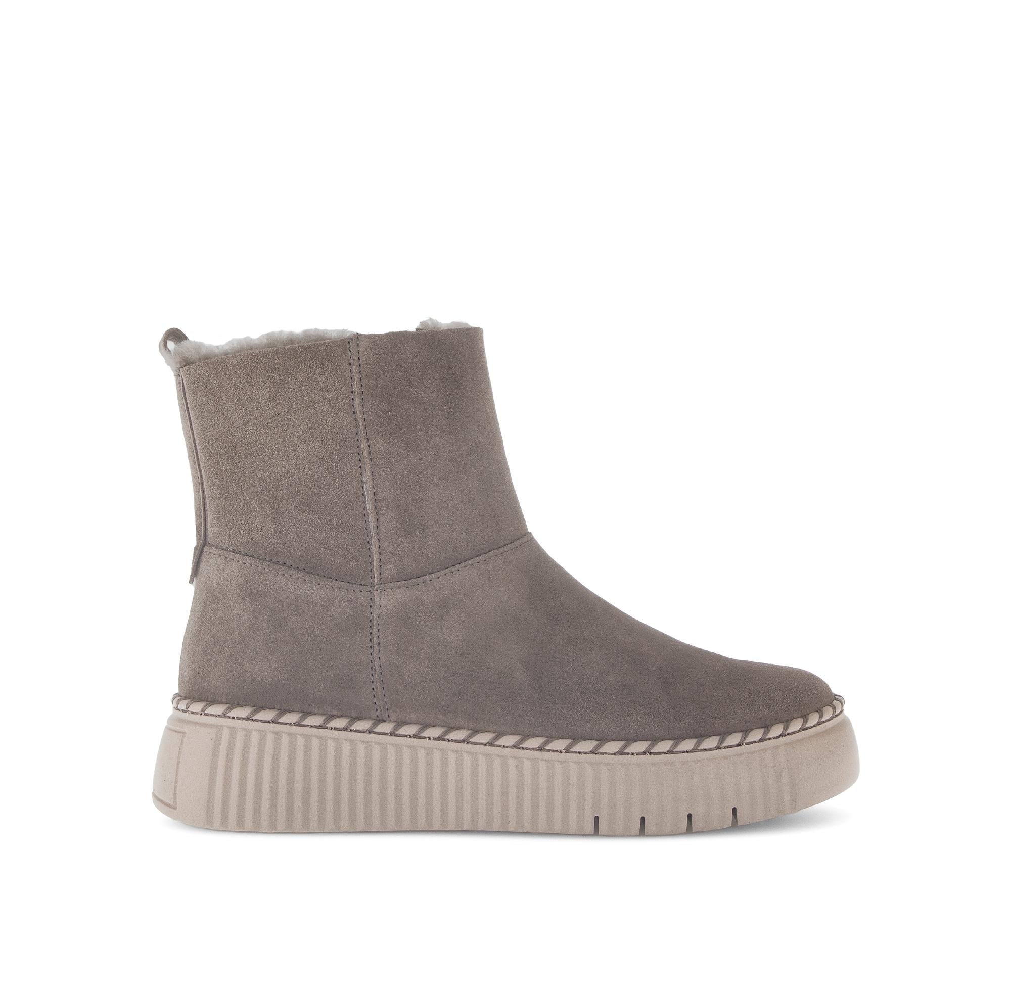 Bottines marron en cuir