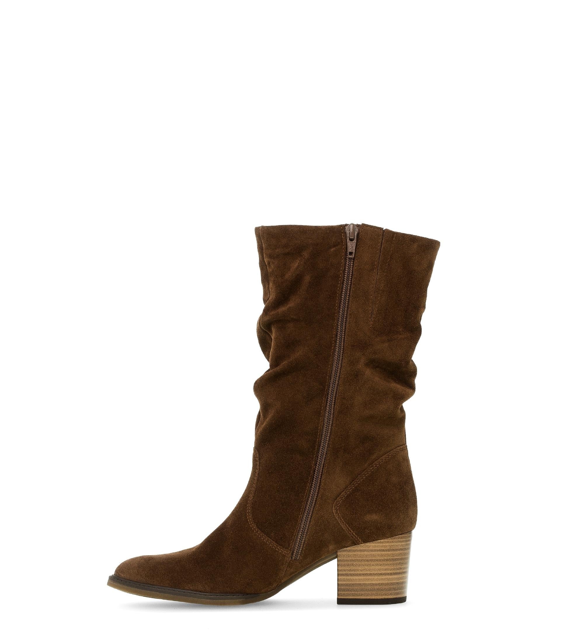 Bottines marron en cuir - Image 2