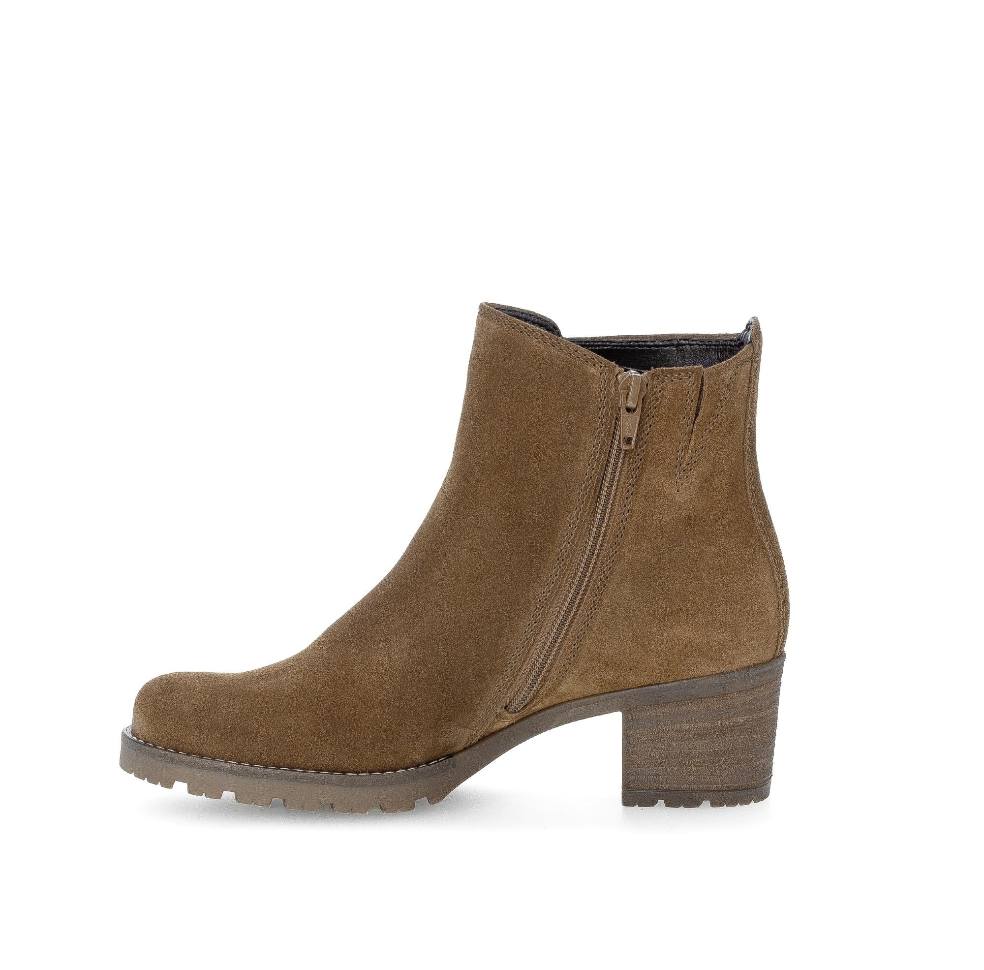 Bottines cognac en cuir nubuck - Image 2