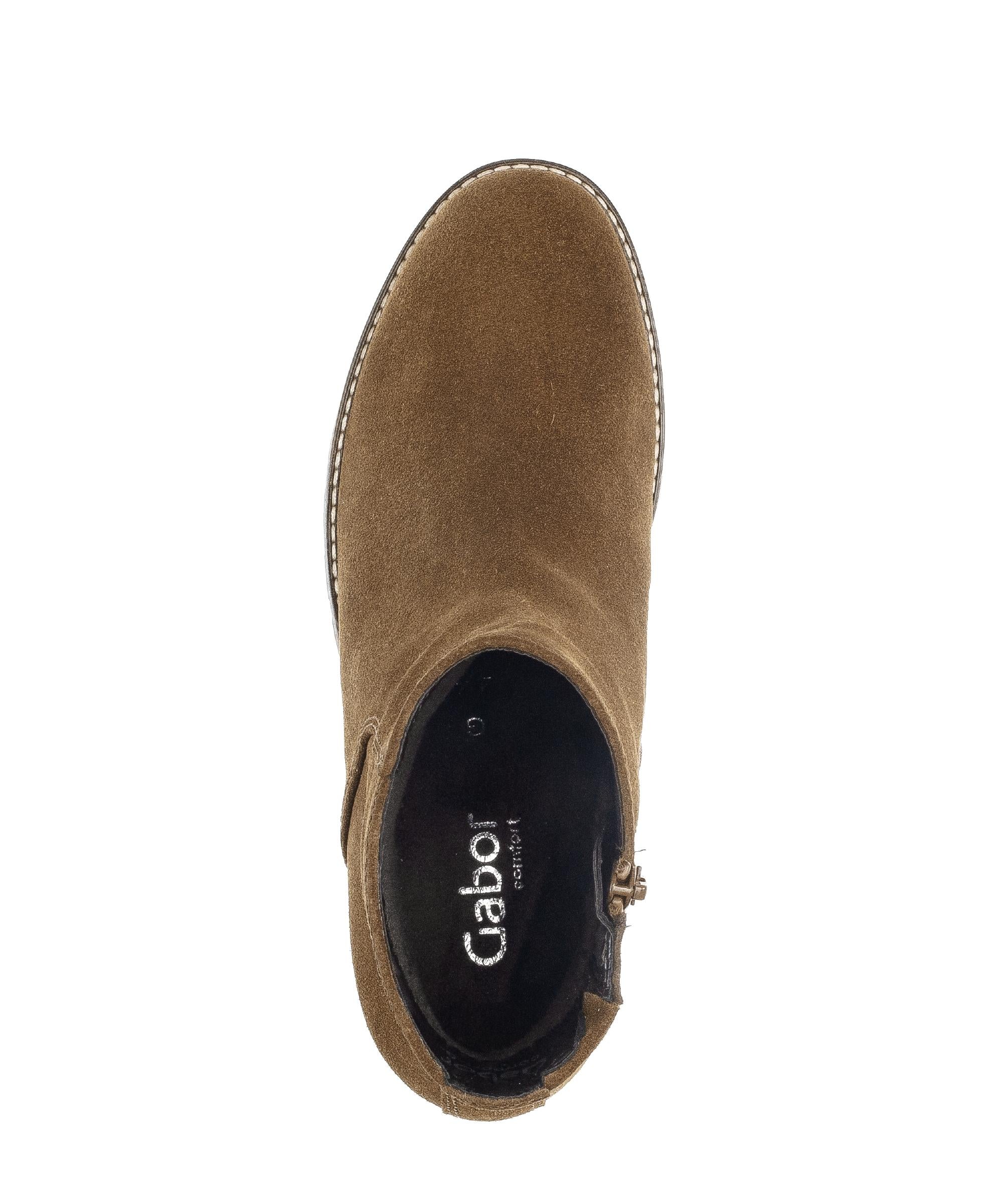 Bottines cognac en cuir nubuck - Image 3